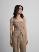 Top bustier beige