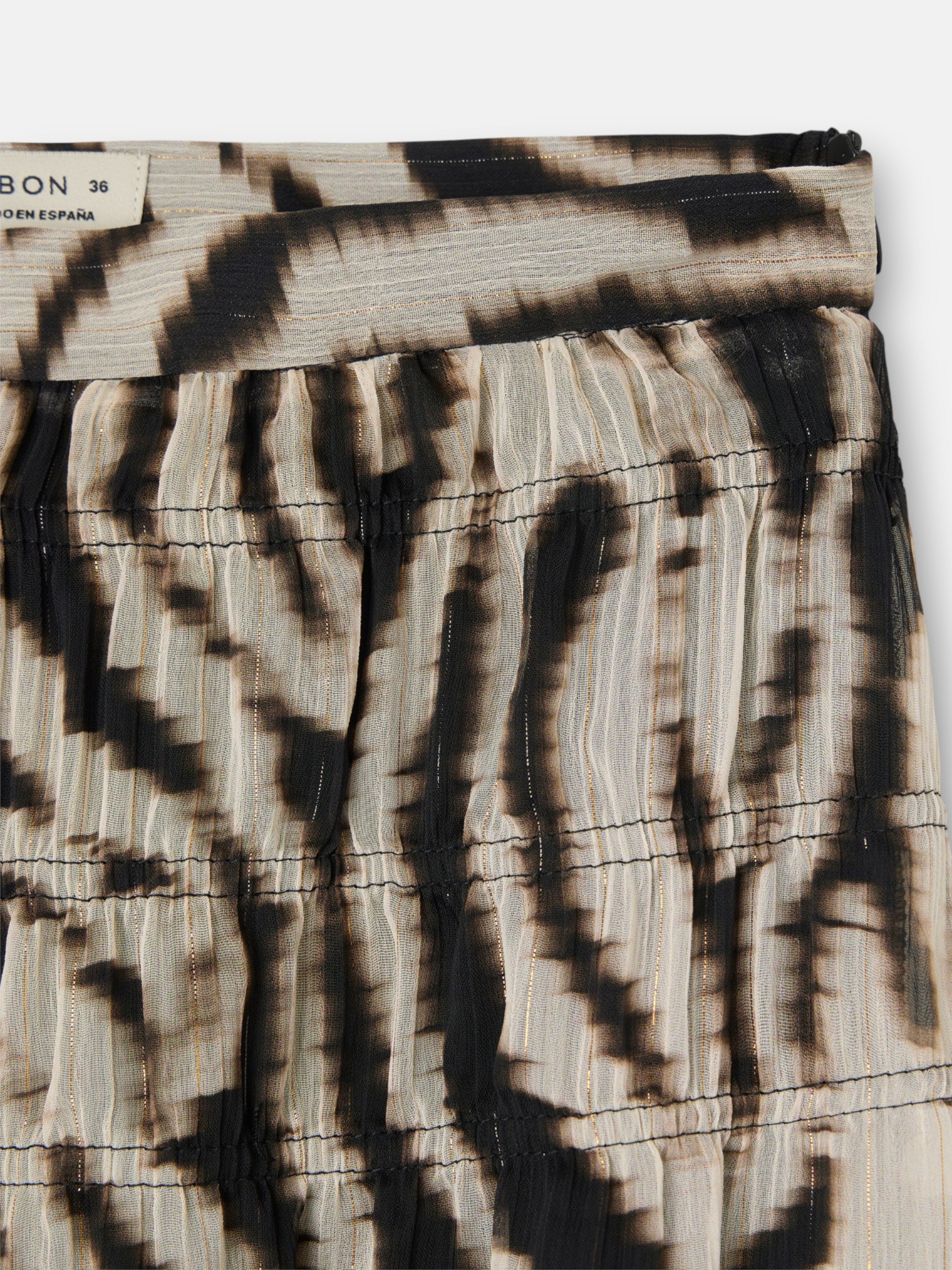 Falda larga estampado animal print negros