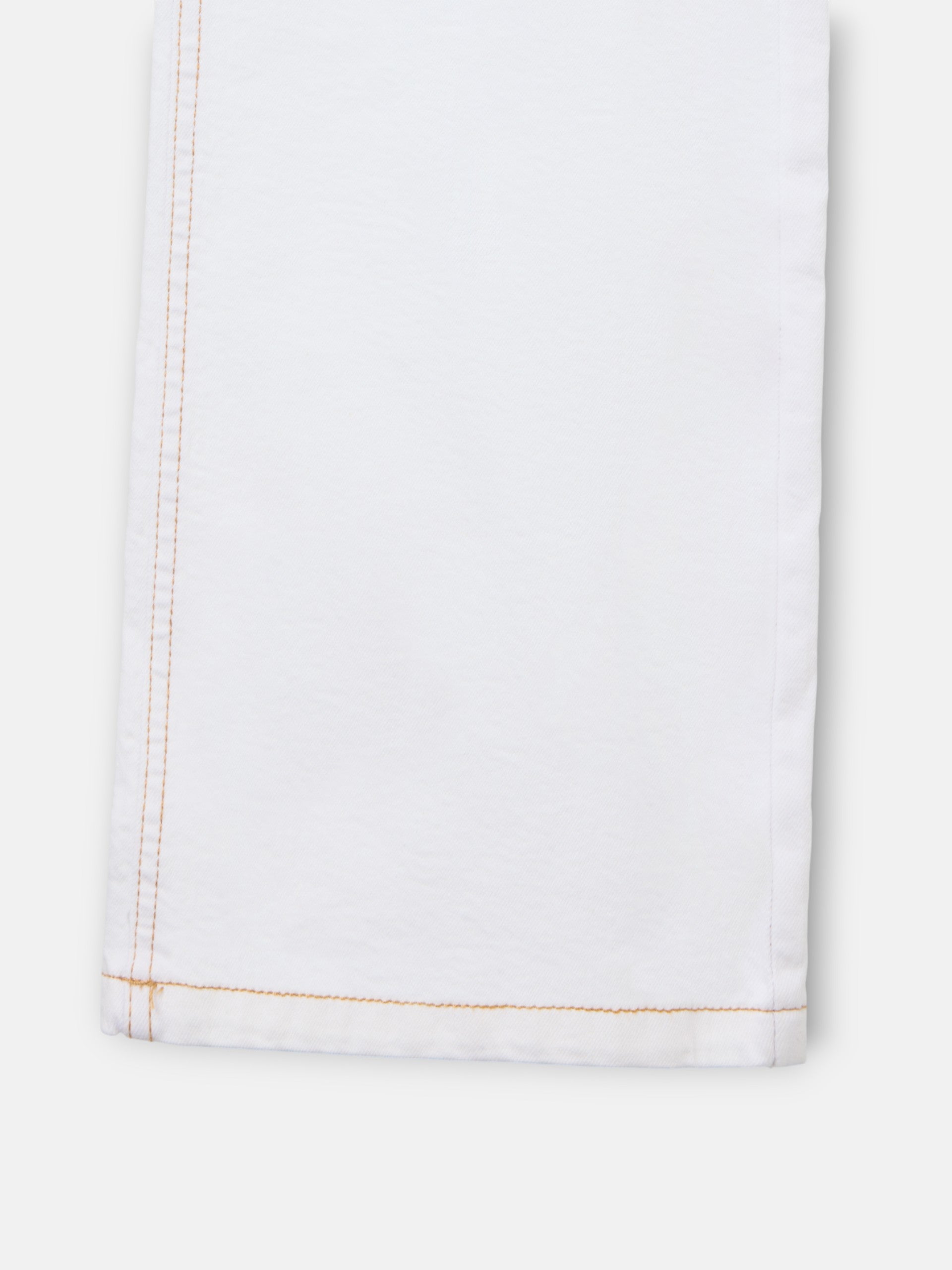 Pantalon denim hebillas blanco