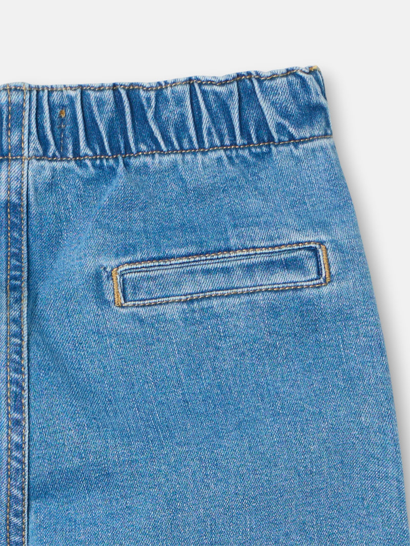 Calças de menina marinheiro denim
