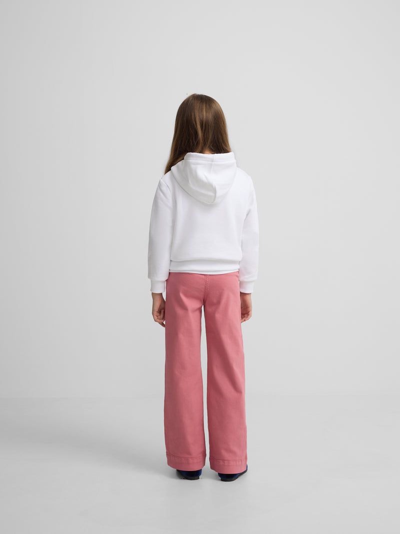 Calças de menina marinheiro rosa