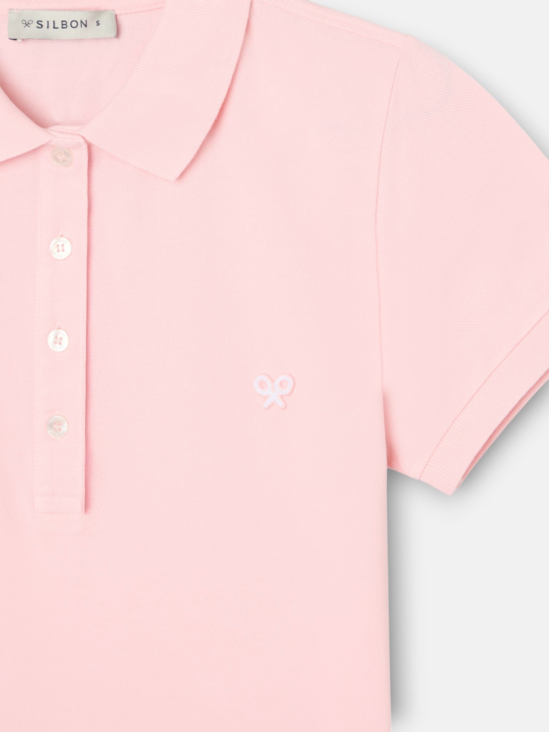 Polo woman clasico rosa claro