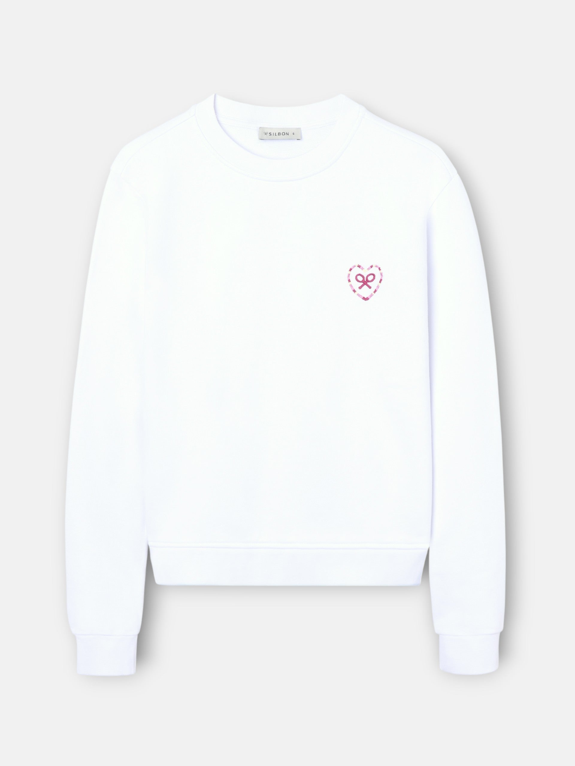 Sudadera woman corazon love blanca