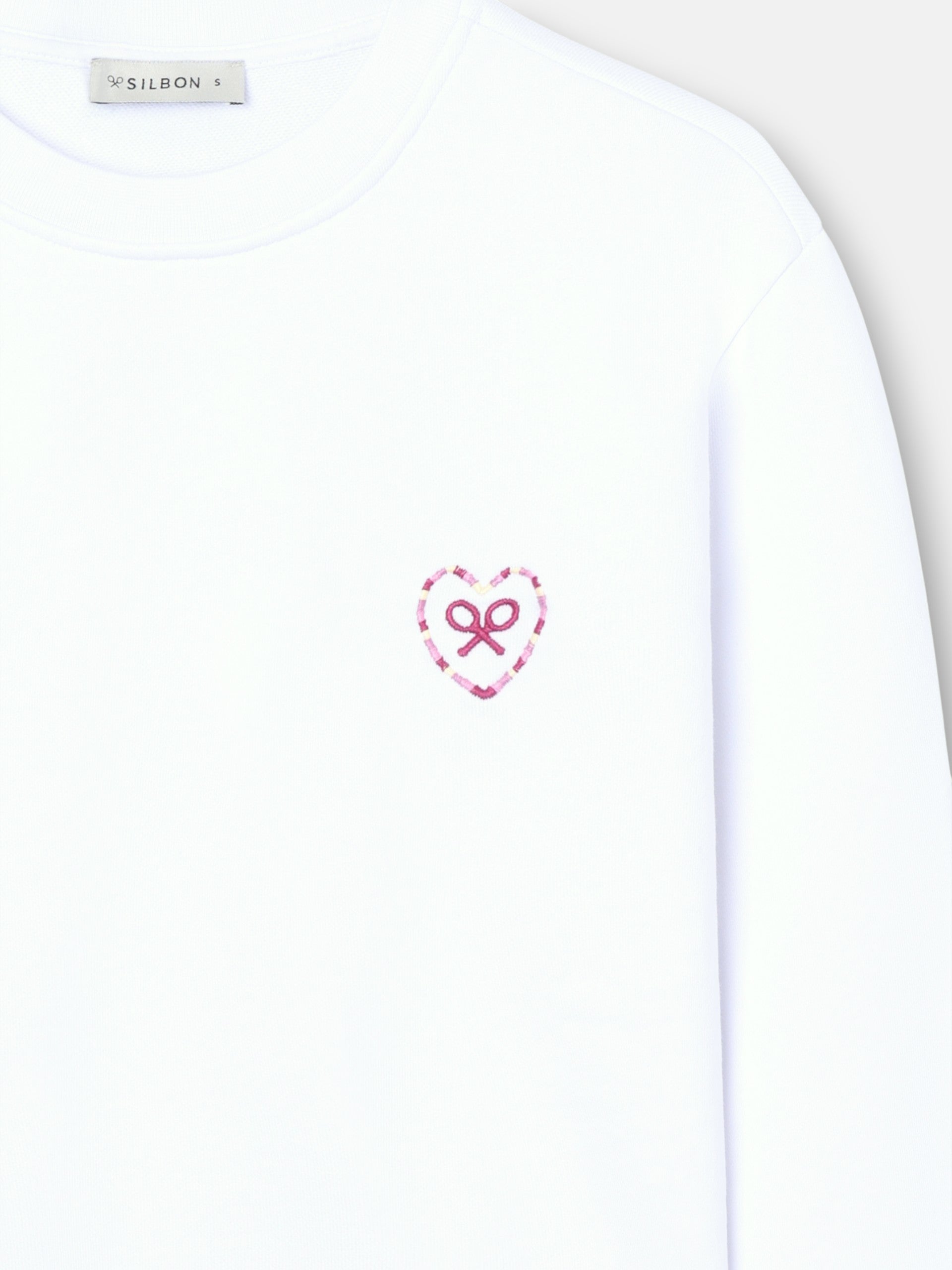 Sudadera woman corazon love blanca
