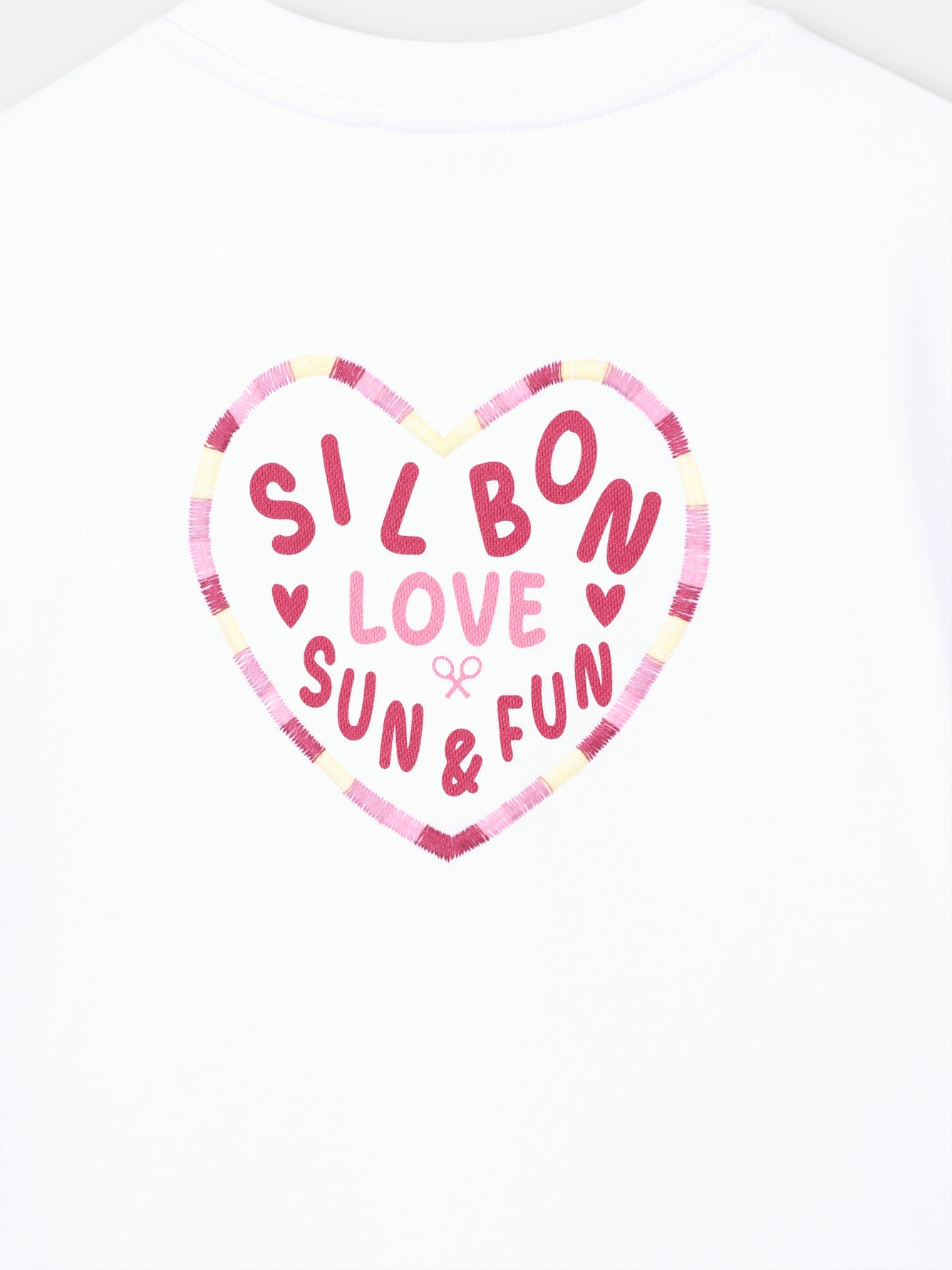 Sudadera woman corazon love blanca