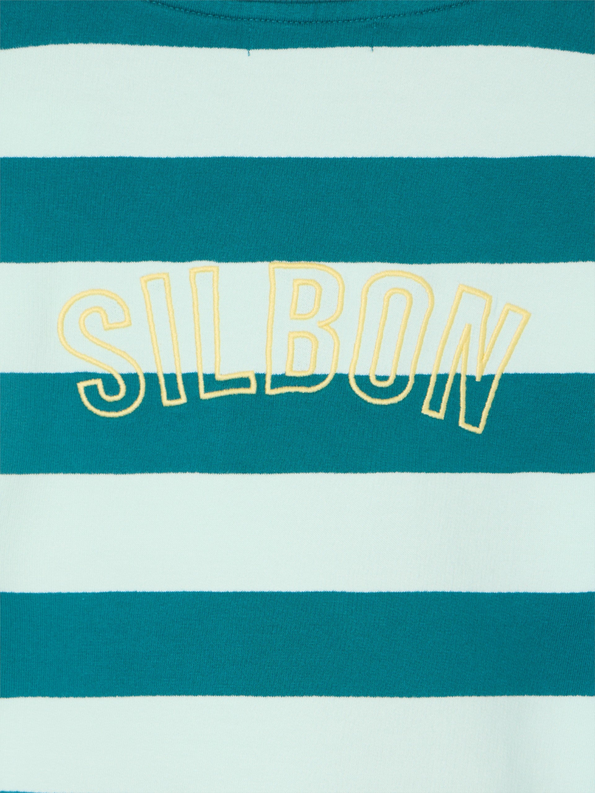 Sweatshirt mulher ombreiras riscas verdes