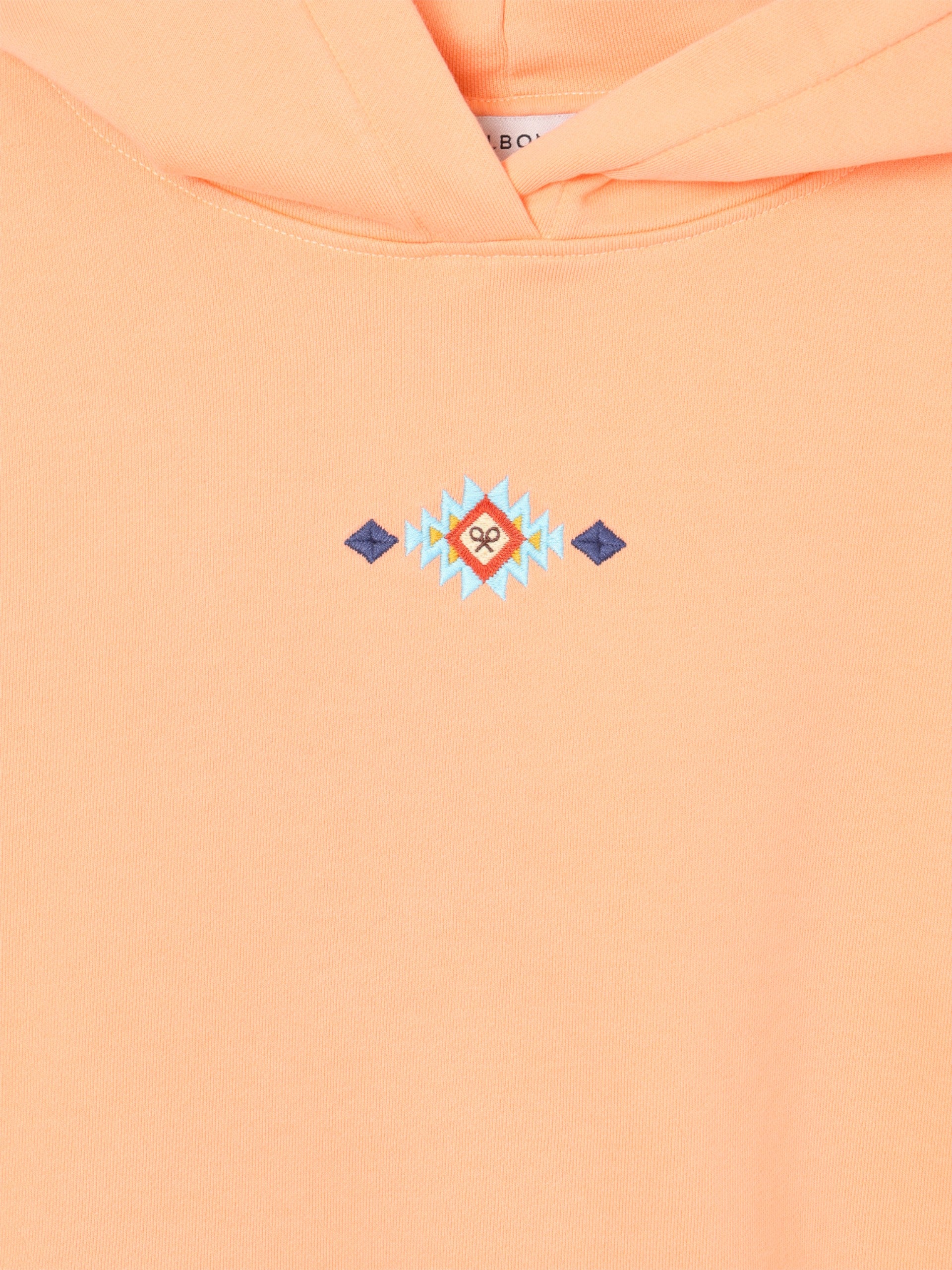 Sudadera woman capucha raqueta etnica naranja