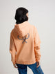 Sweat à capuche ethnique orange pour femme