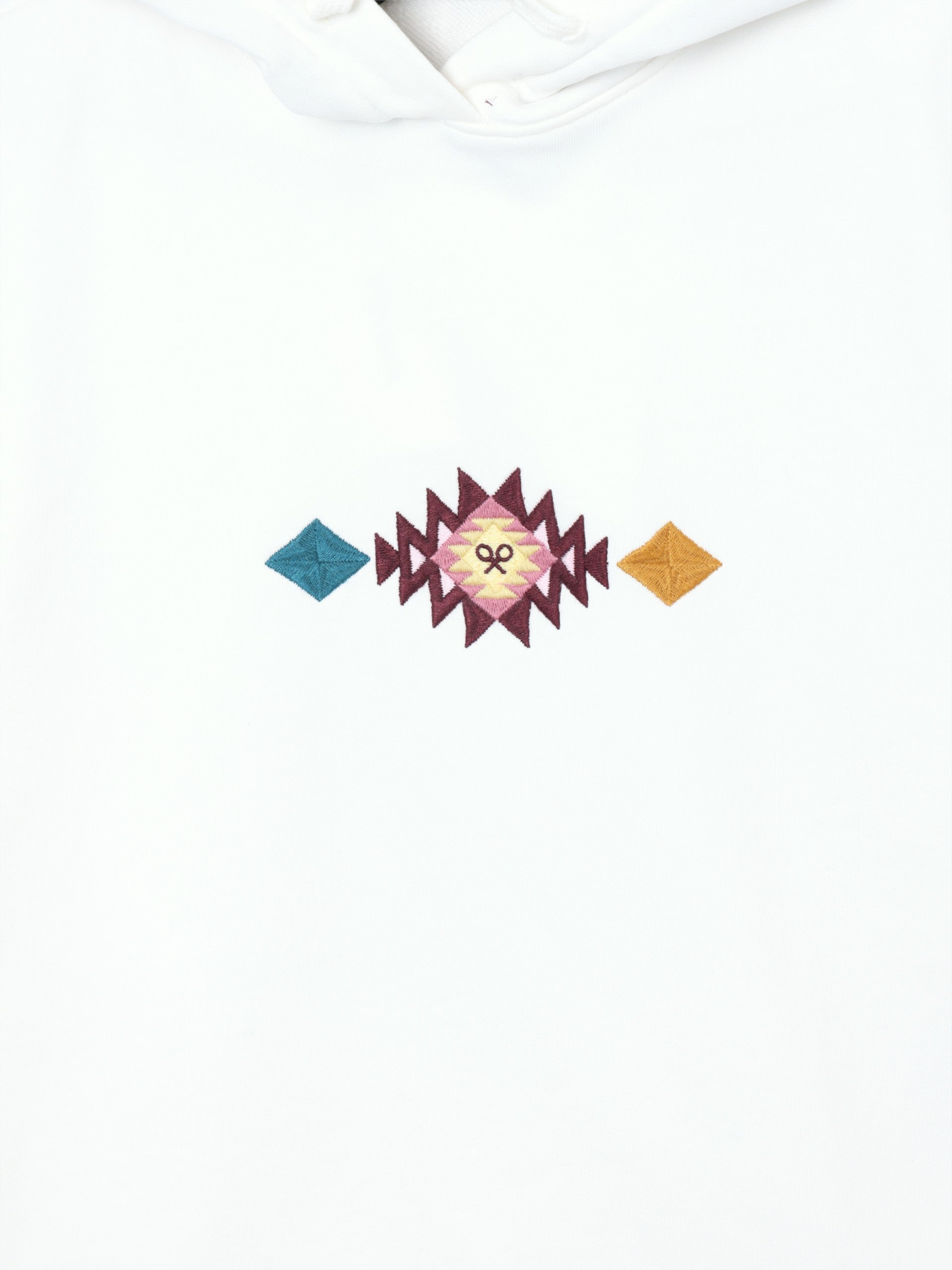 Sweat à capuche en ikat brut pour femme