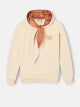 Women's sweatshirt with a raw tie