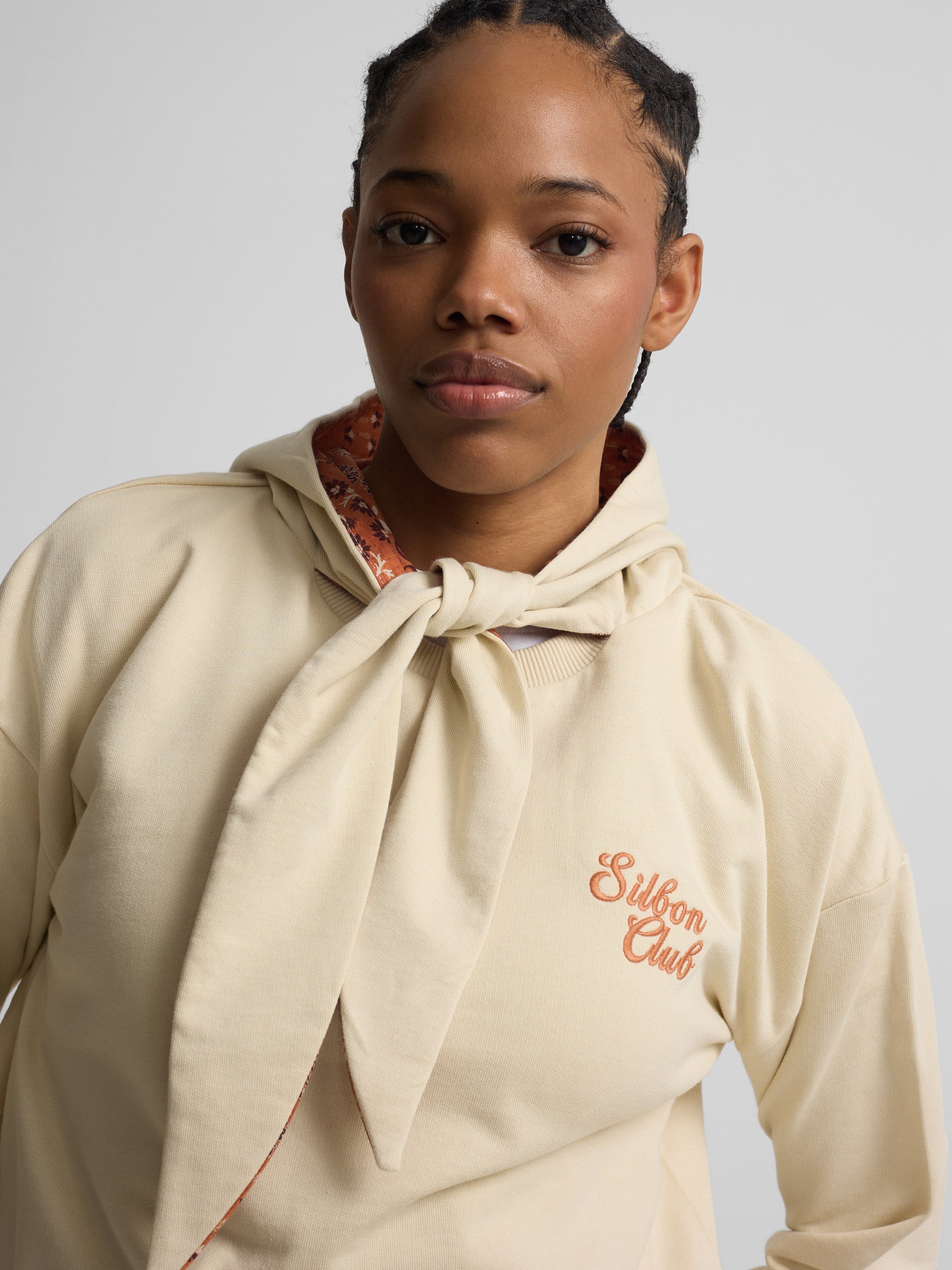 Sudadera woman lazo cruda