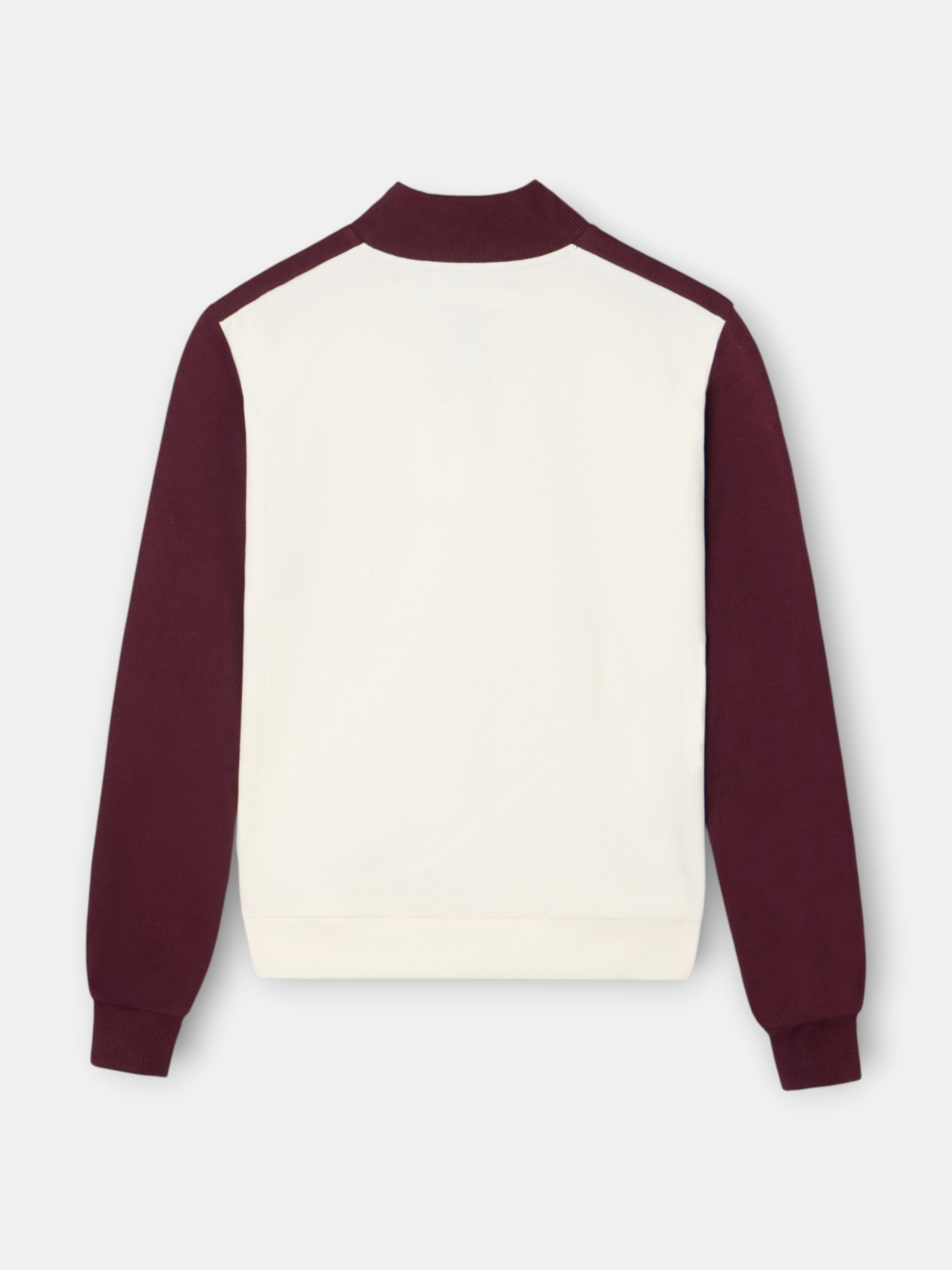 Sweat-shirt zippé bordeaux Silbon pour femme