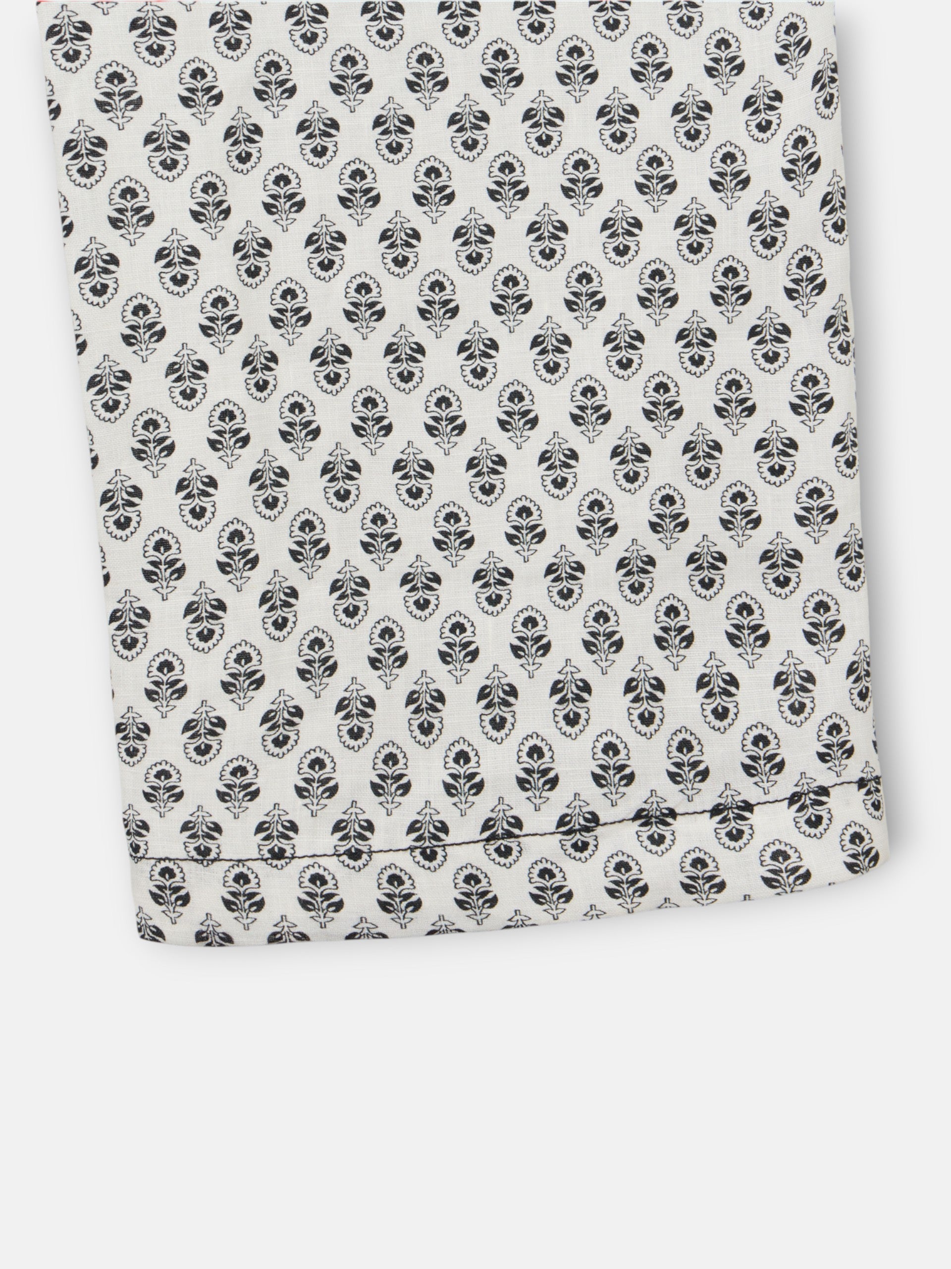 Macacão de linho estampado branco