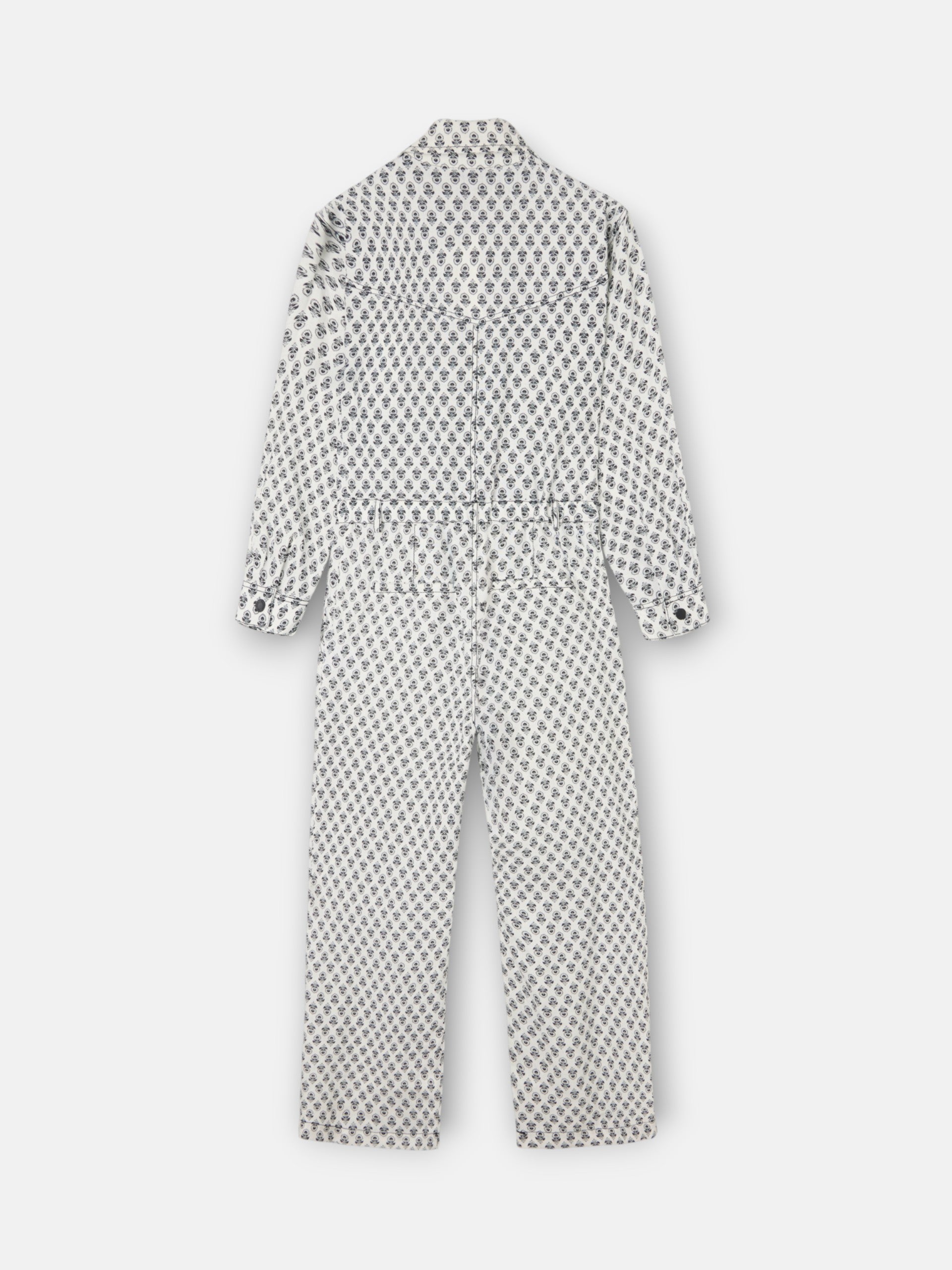 Mono lino estampado blanco