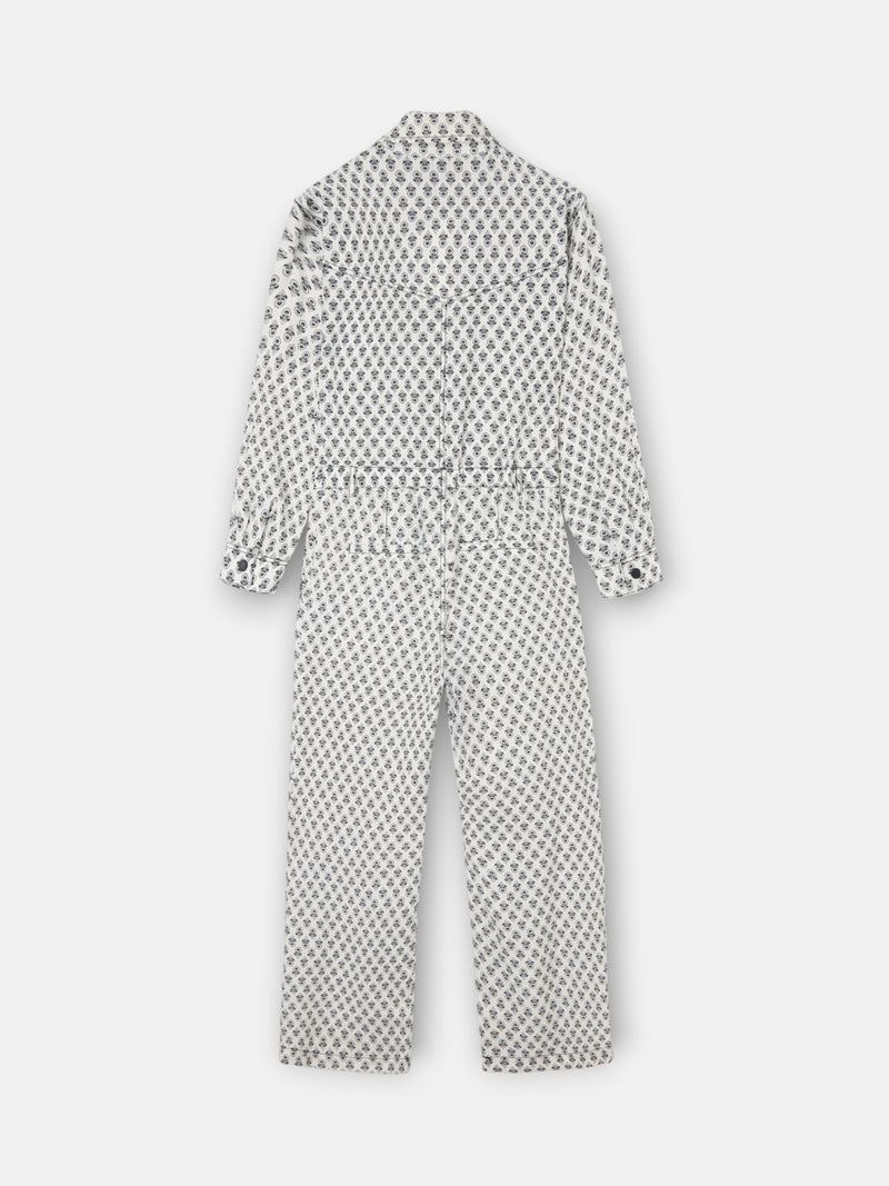 Mono lino estampado blanco