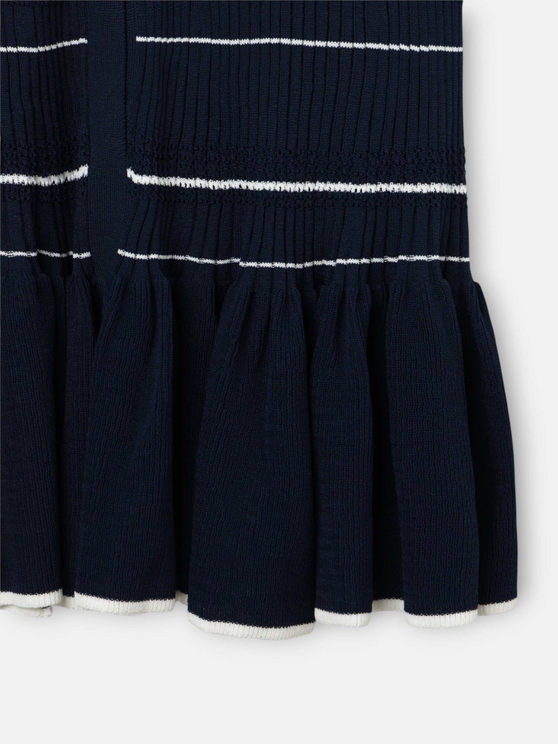 Vestido punto largo marino