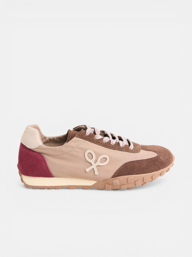 Brown running sneakers