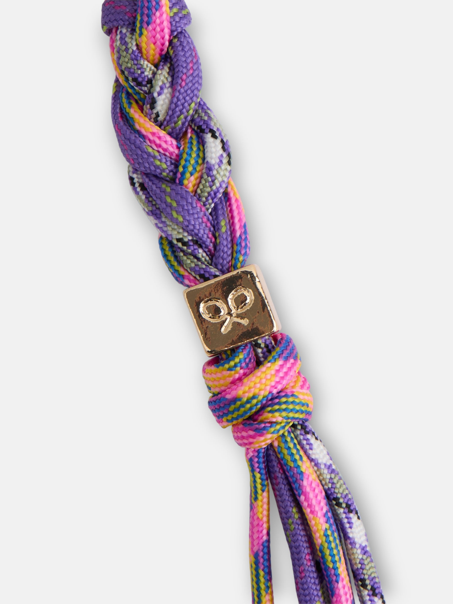 Llavero cabos dorado y morado