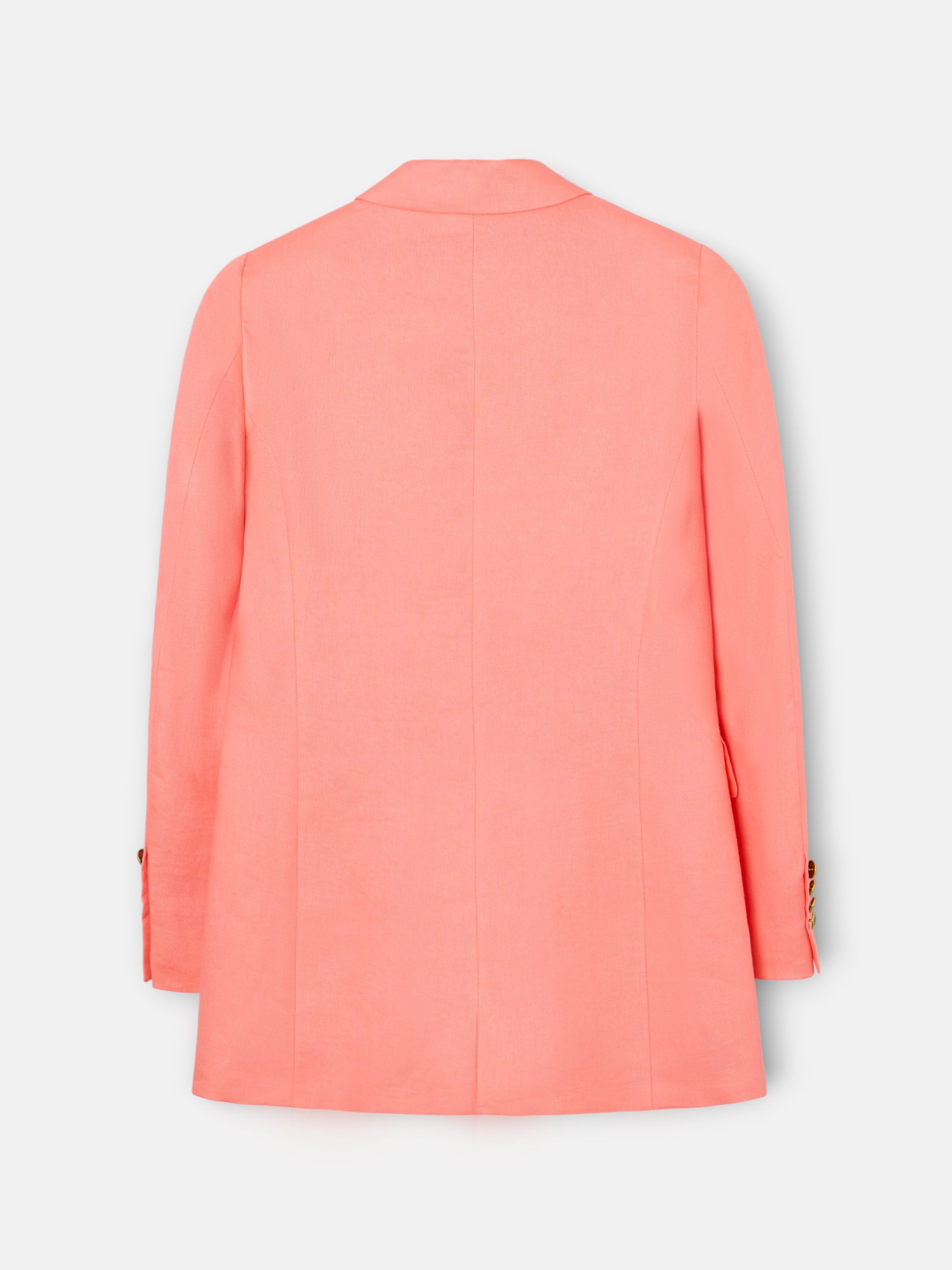 Blazer clássico cruzado coral