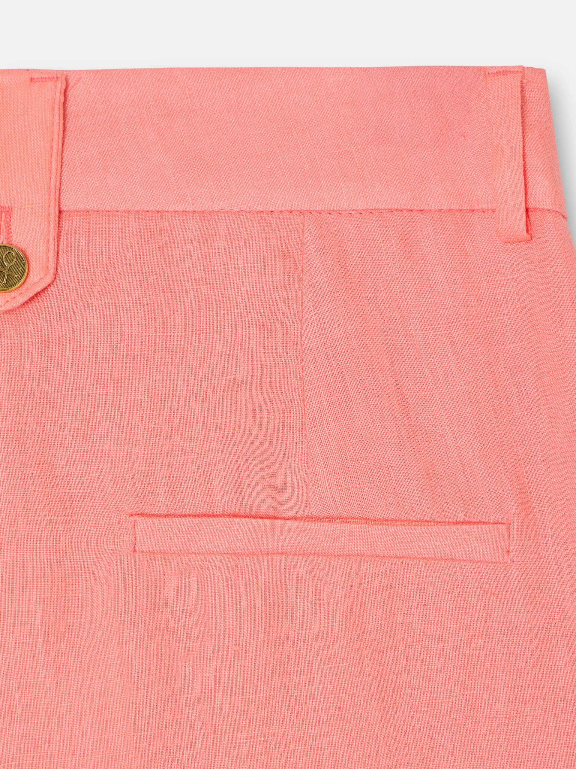 Coral straight-leg trousers