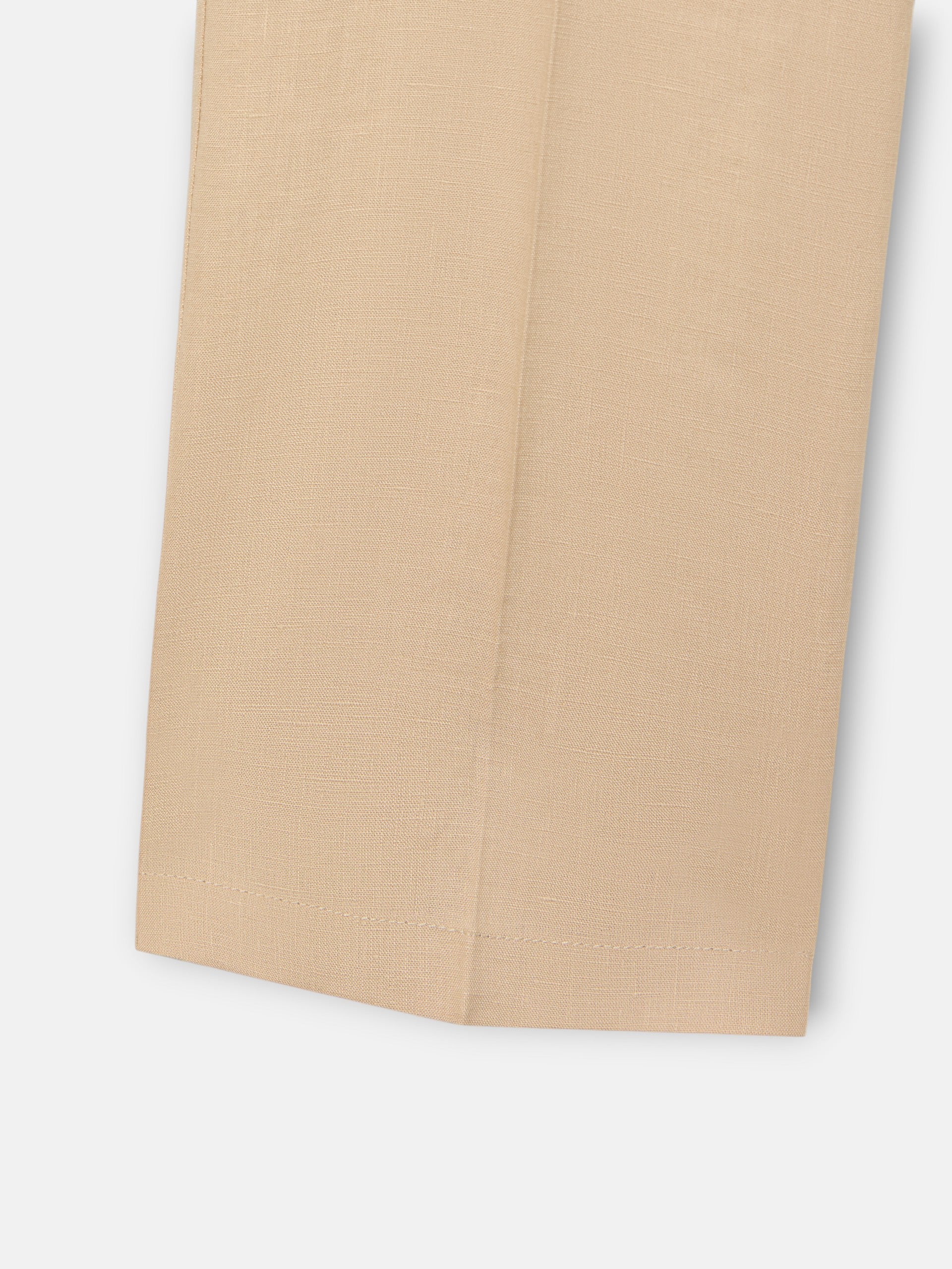 Beige linen trousers