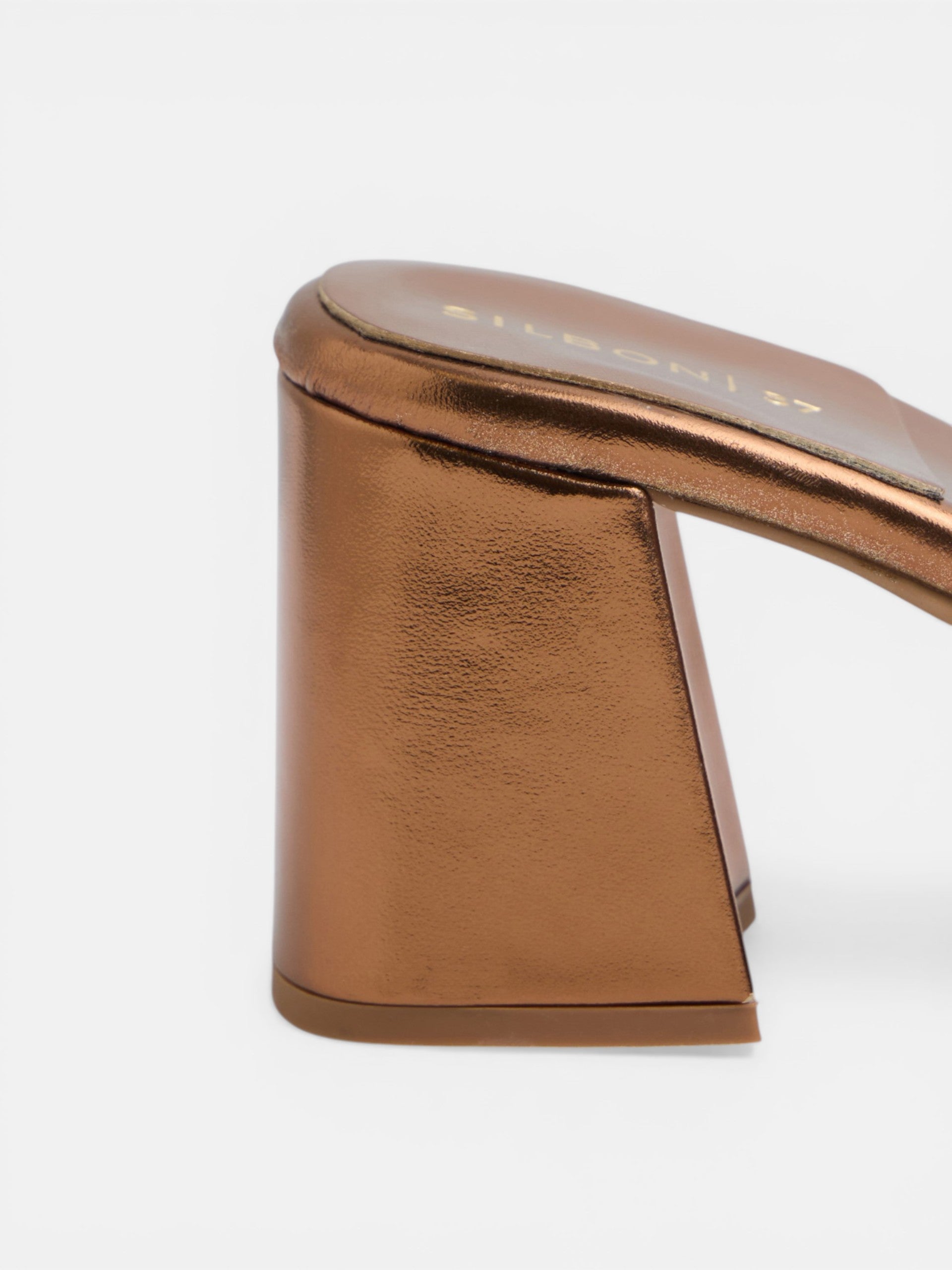 Copper rope heeled sandal