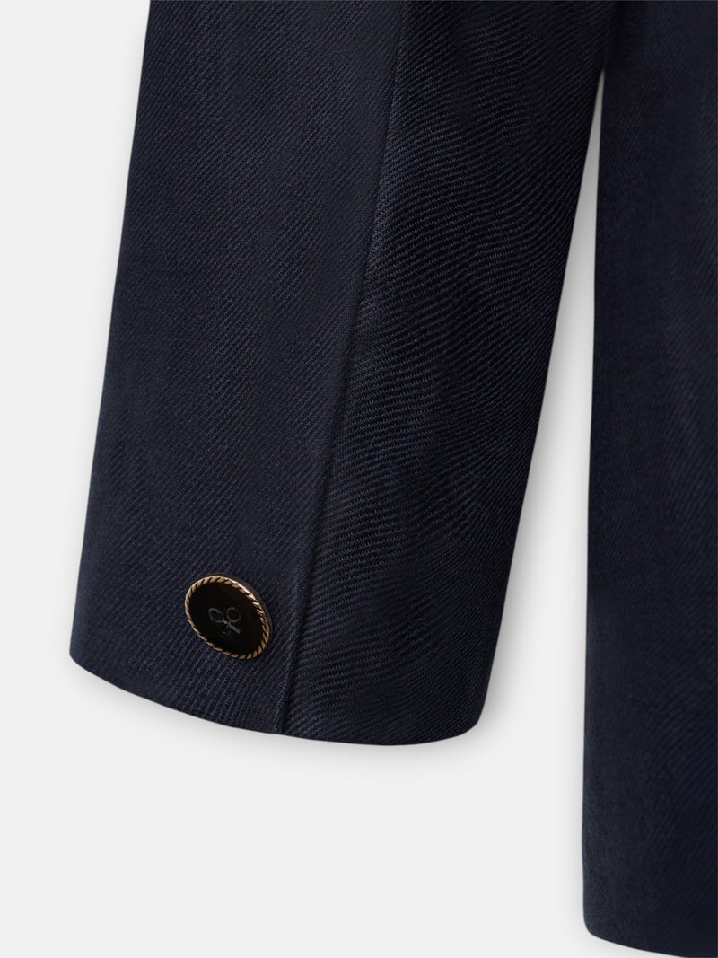 Unique navy blue blazer