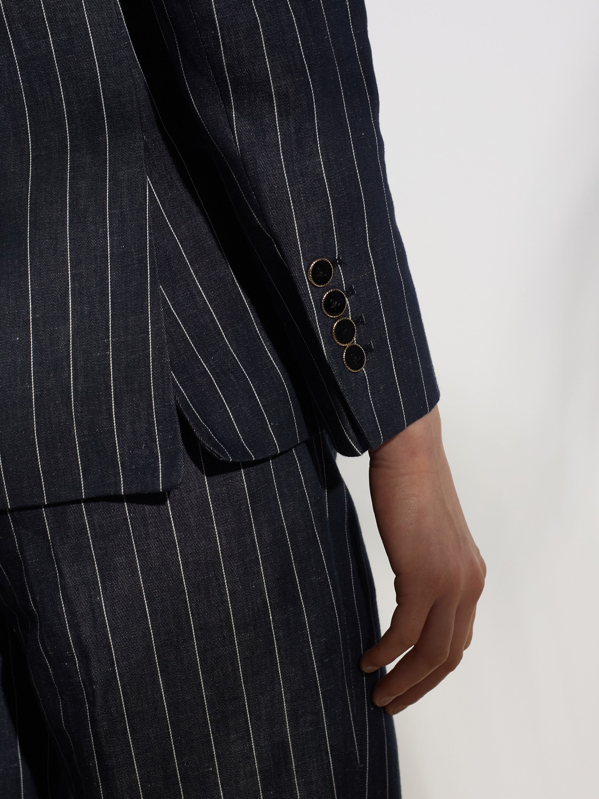 rayures grises uniques blazer