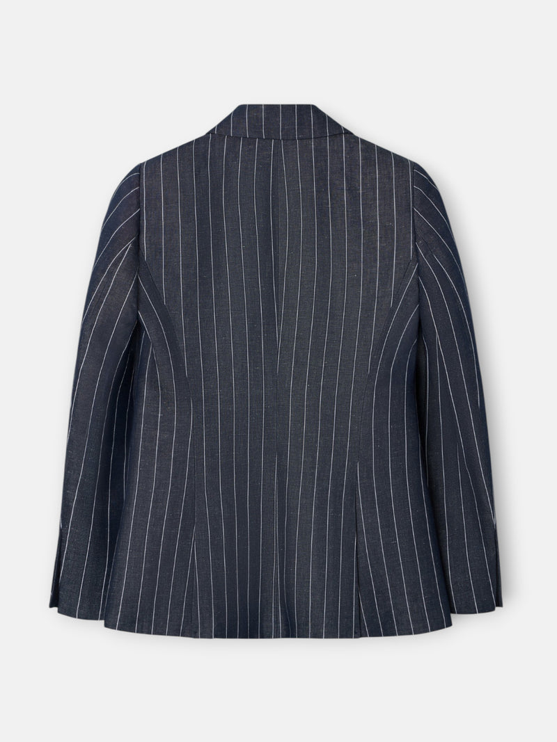 Unique grey pinstripe blazer