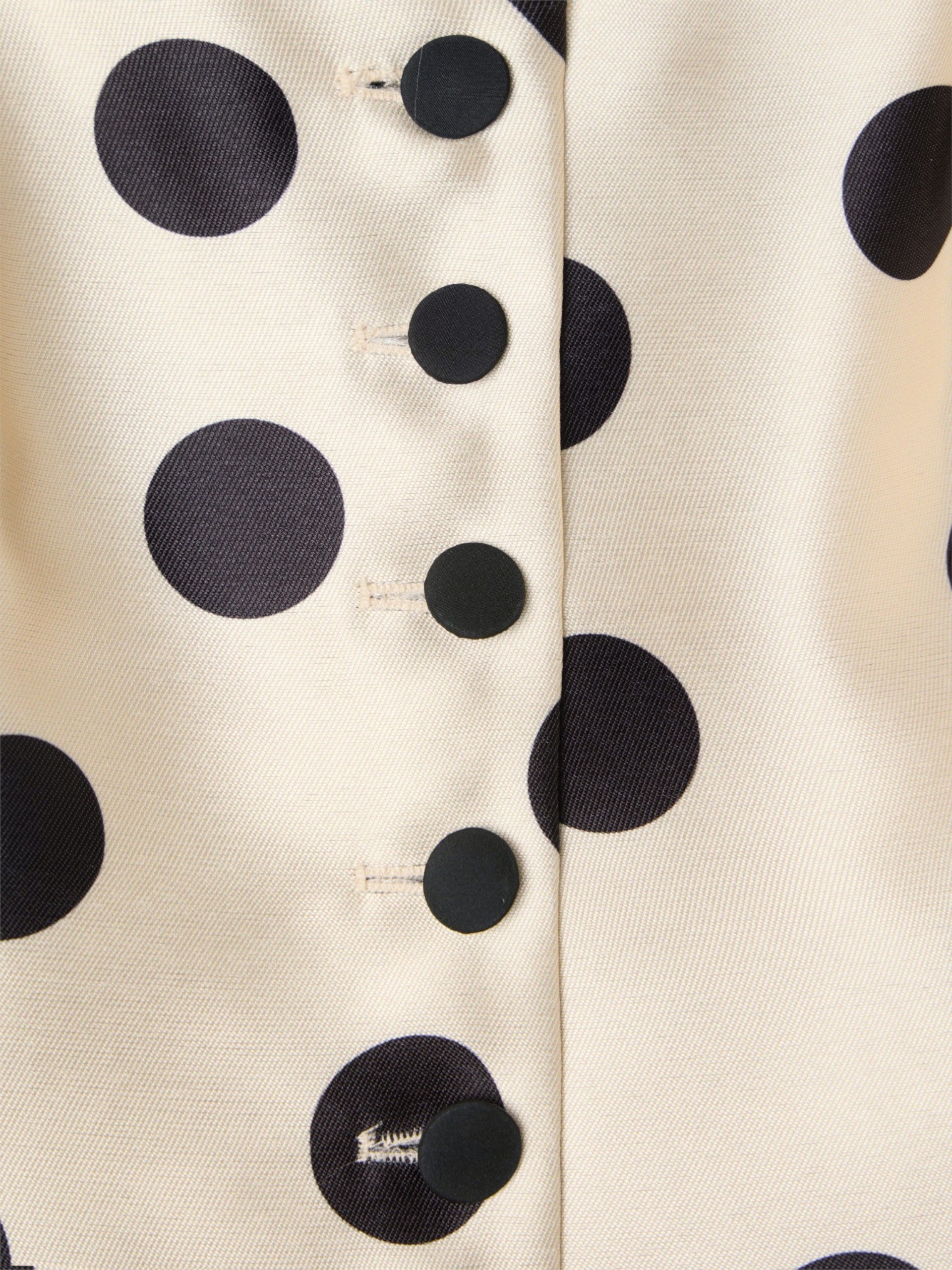 CaprilexSilbon black polka dot mikado jacket