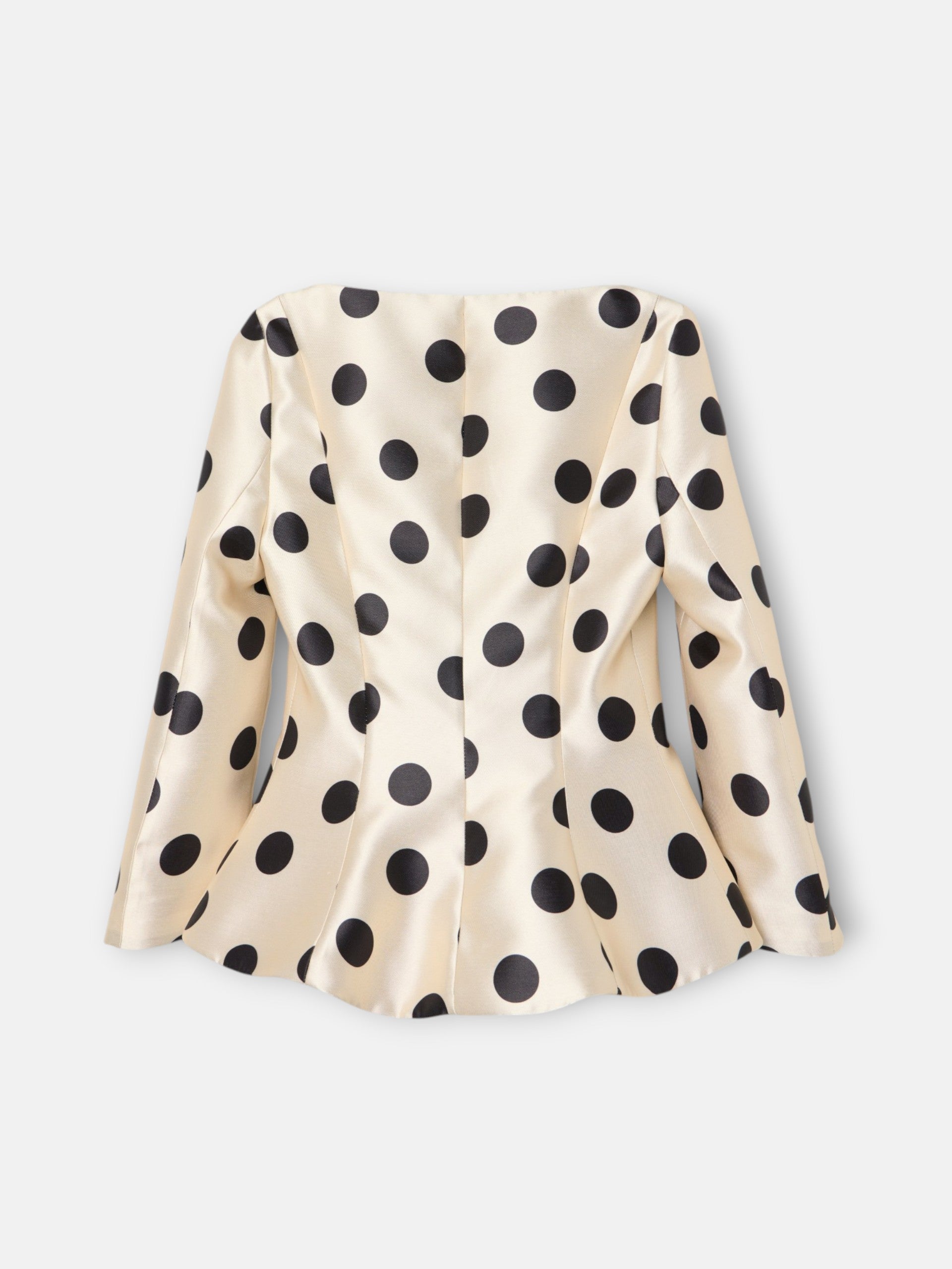 CaprilexSilbon black polka dot mikado jacket