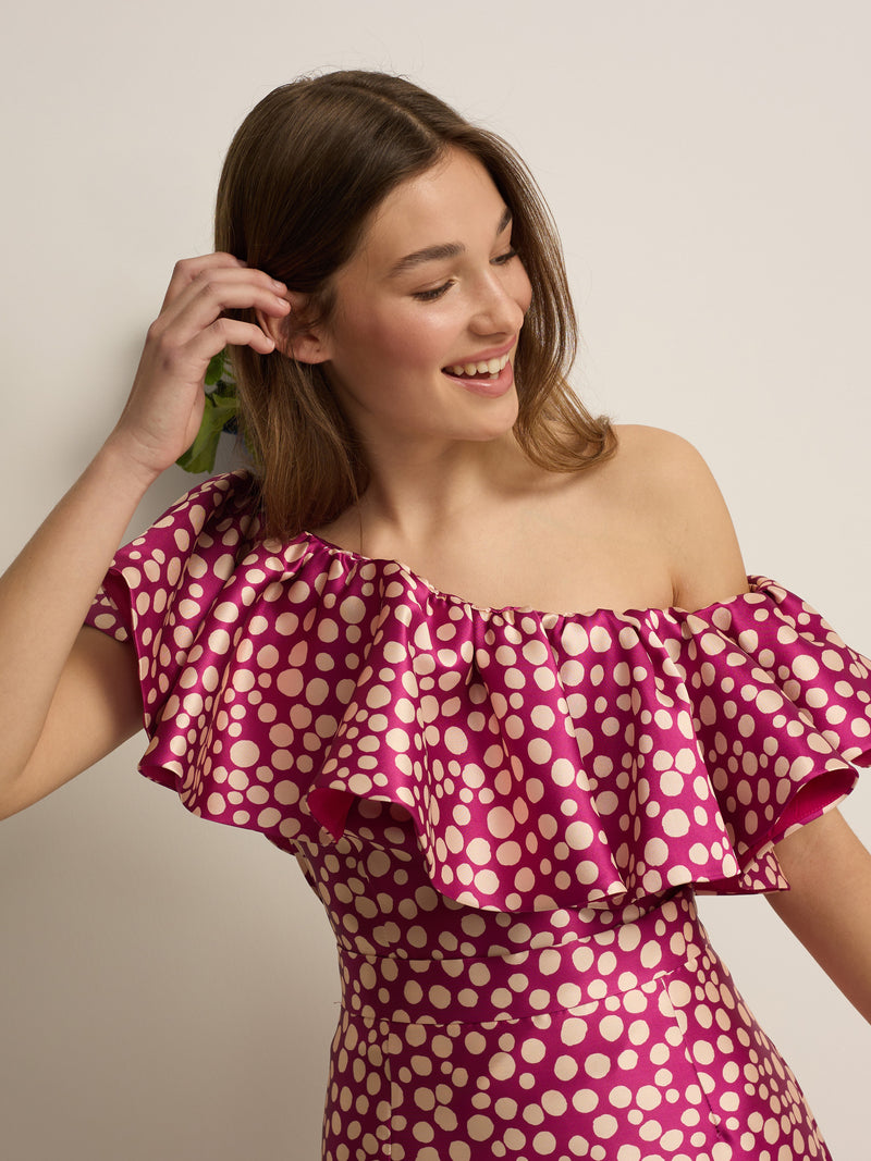 Coleção Top Event estampado roxo