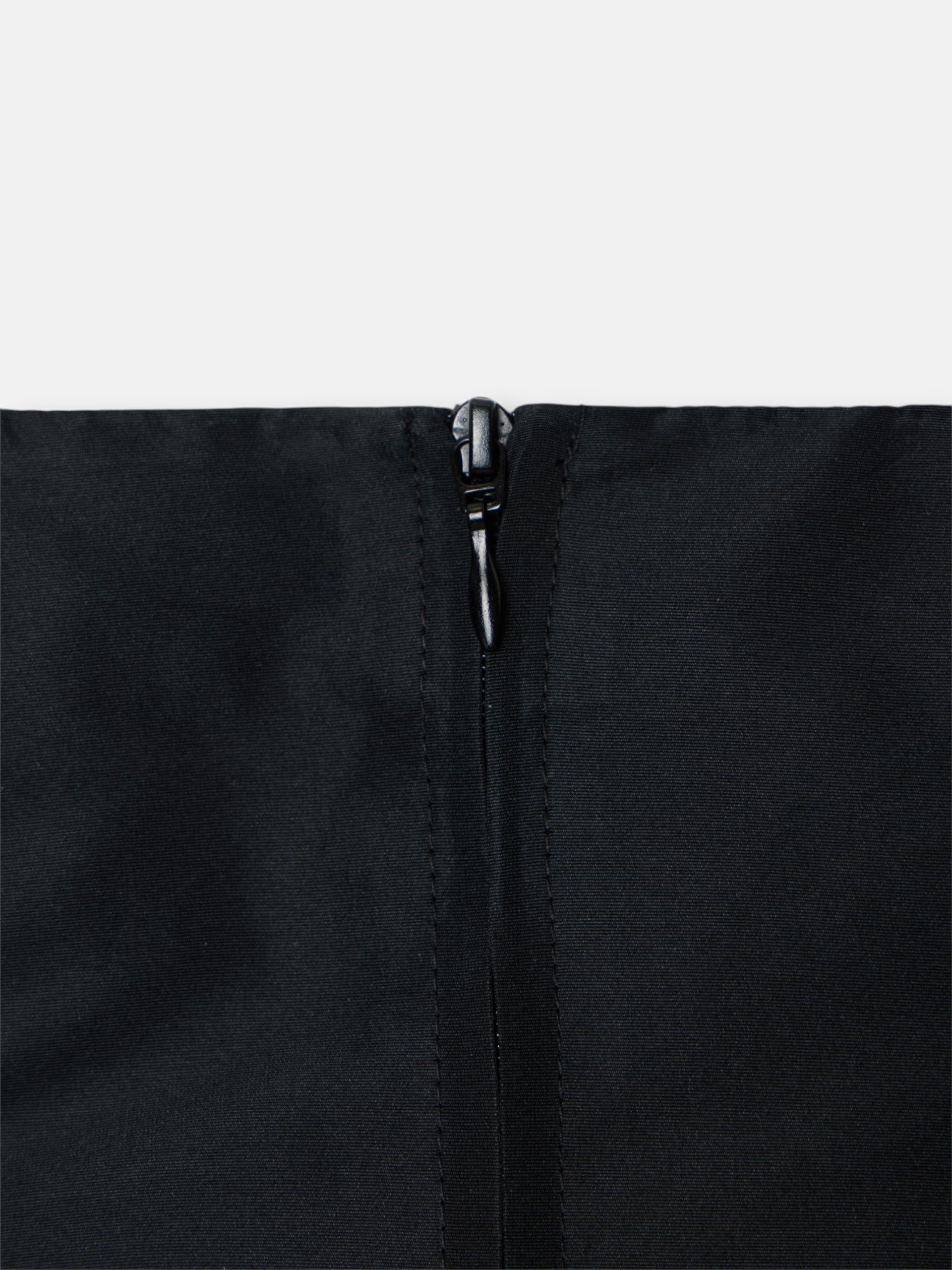 CaprilexSilbon black taffeta top