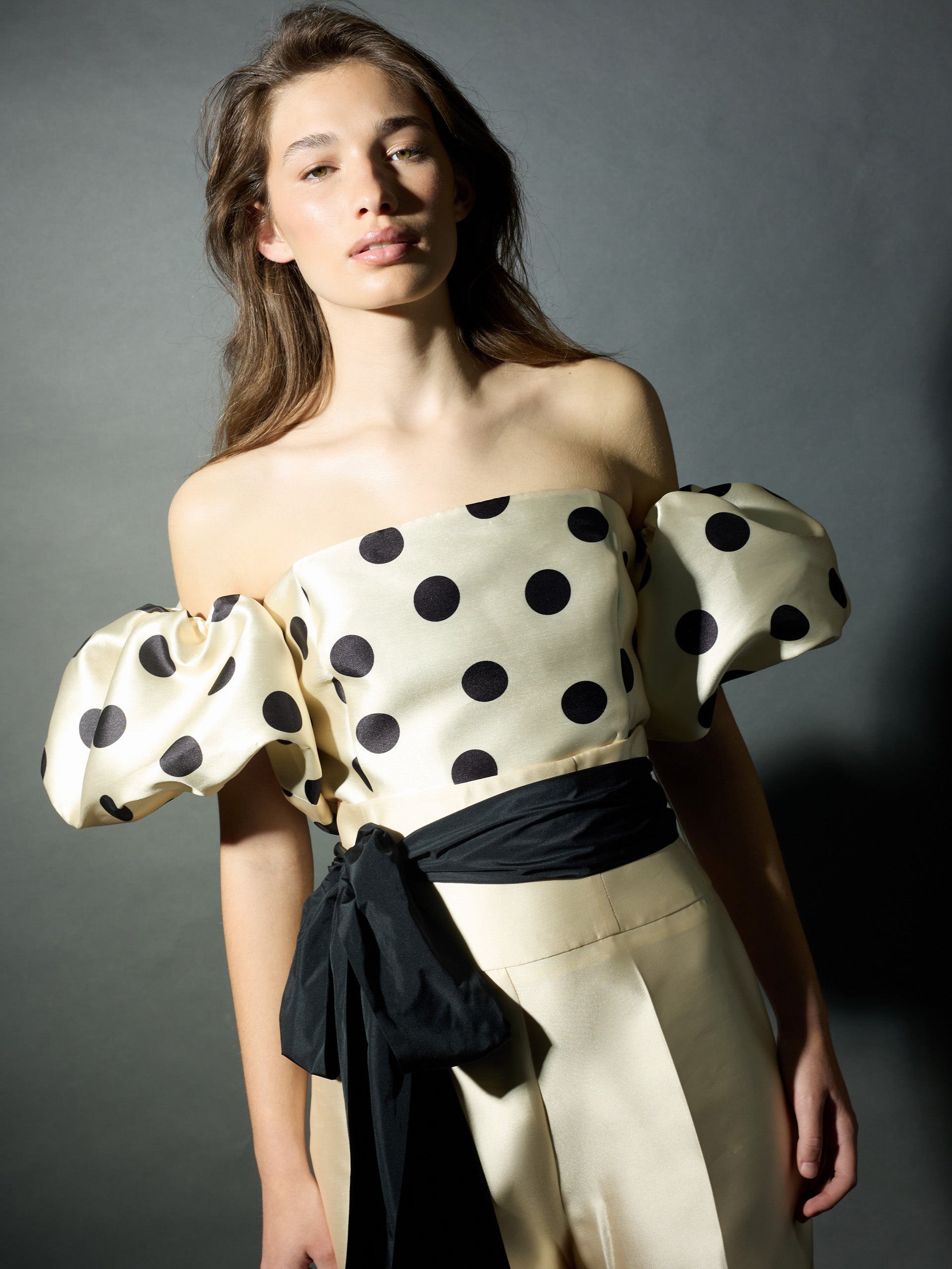 CaprilexSilbon mikado vanilla and black top