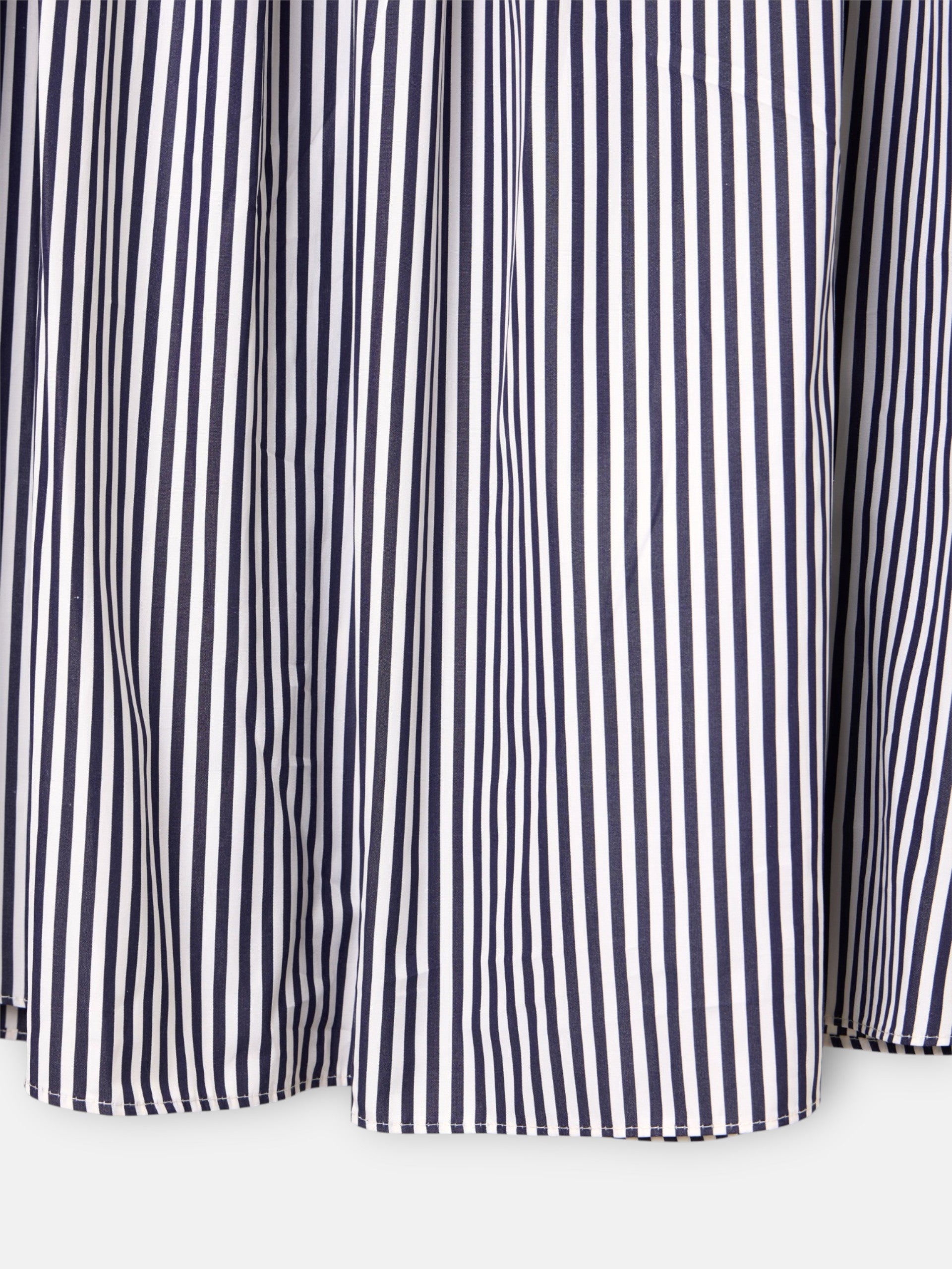 Falda midi unique rayas azul marino