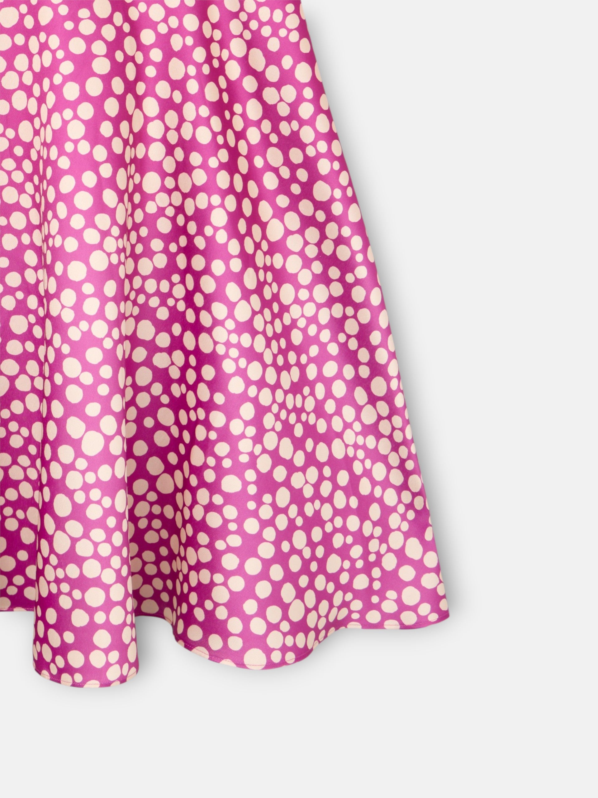 Falda event collection midi estampado morado