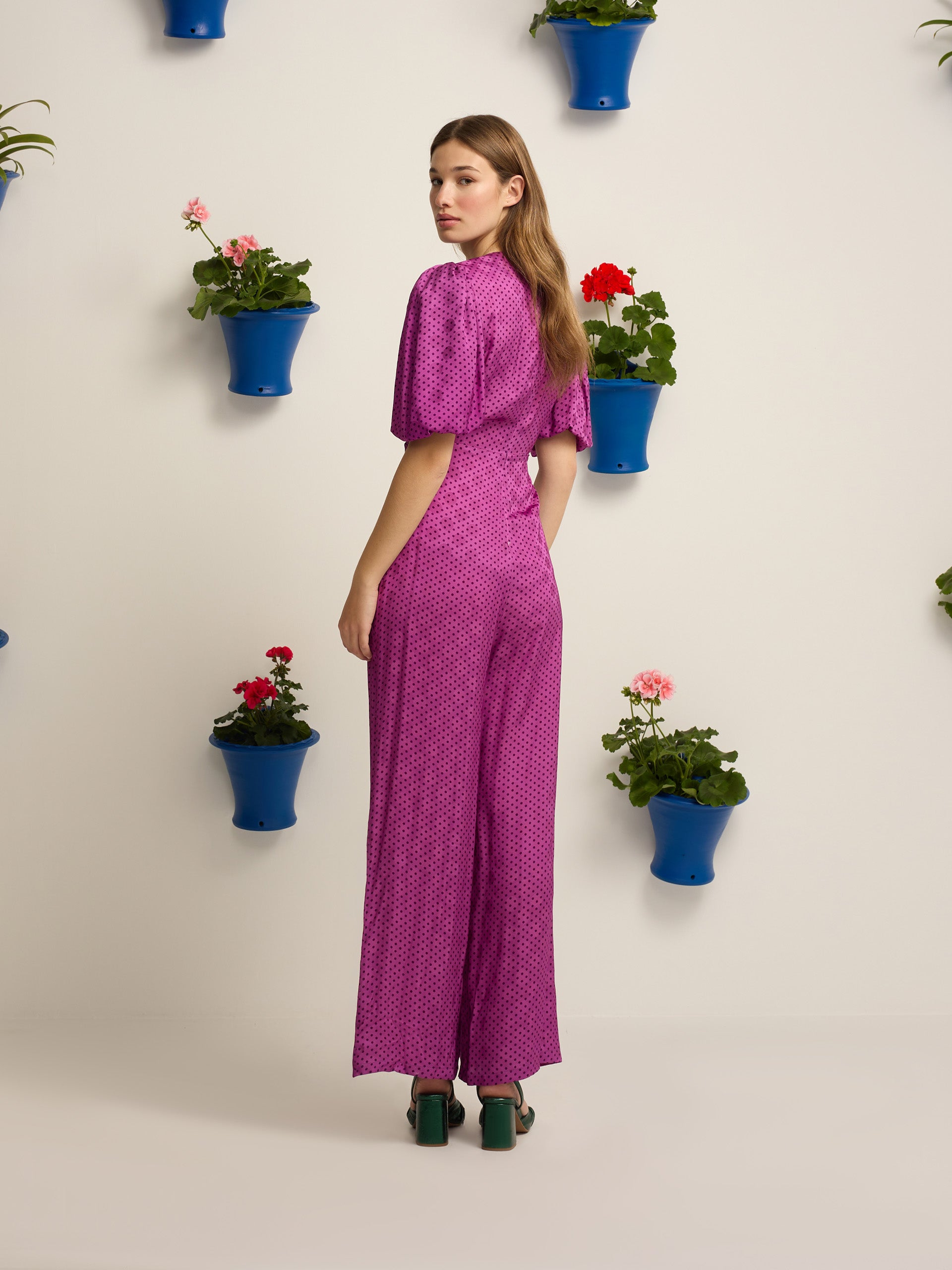 Mono event collection polka dot knot purple