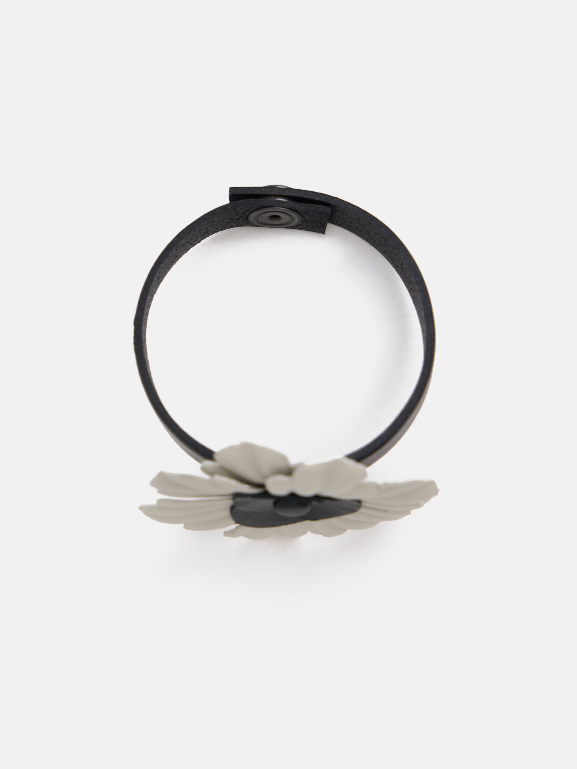 Brazalete velada flor napa bicolor