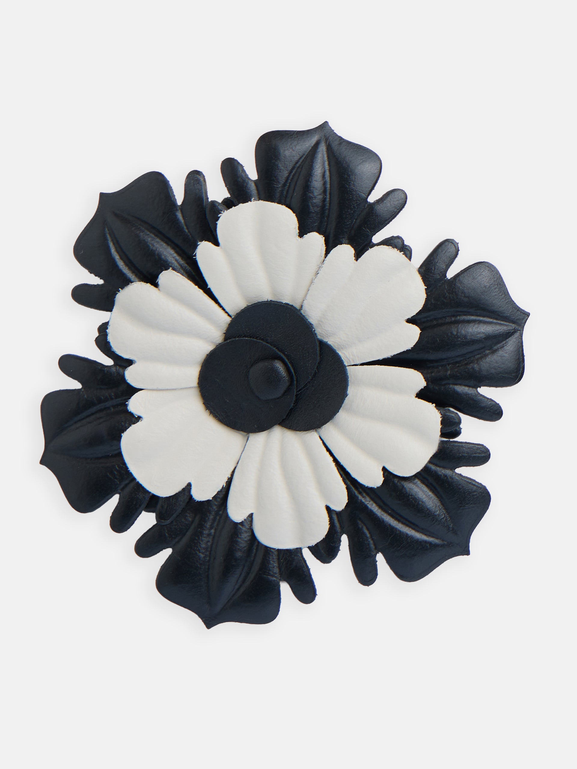 Pendientes velada flor napa bicolor