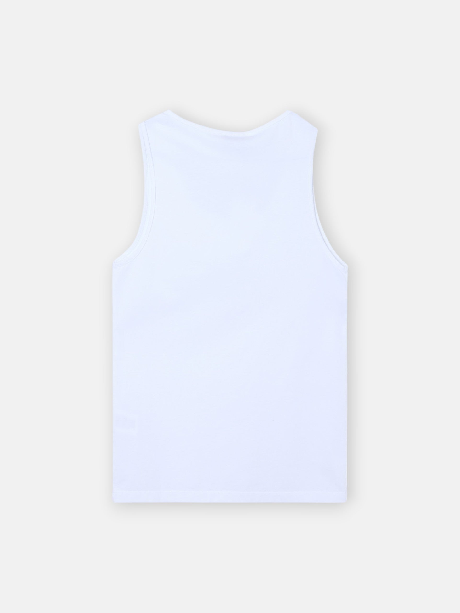 Débardeur femme blanc avec application en cristal