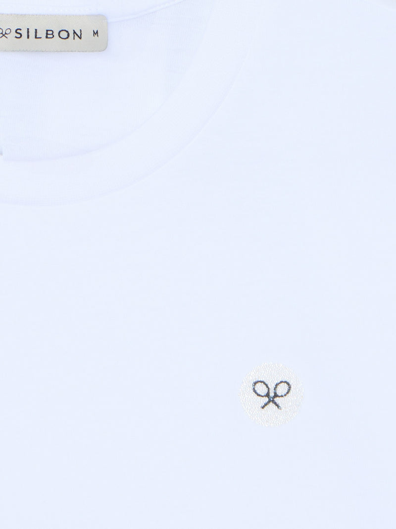 Camiseta woman blanca aplicacion cristal