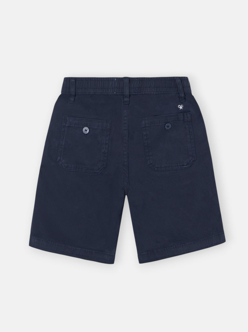 Bermuda enfant sport bleu marine