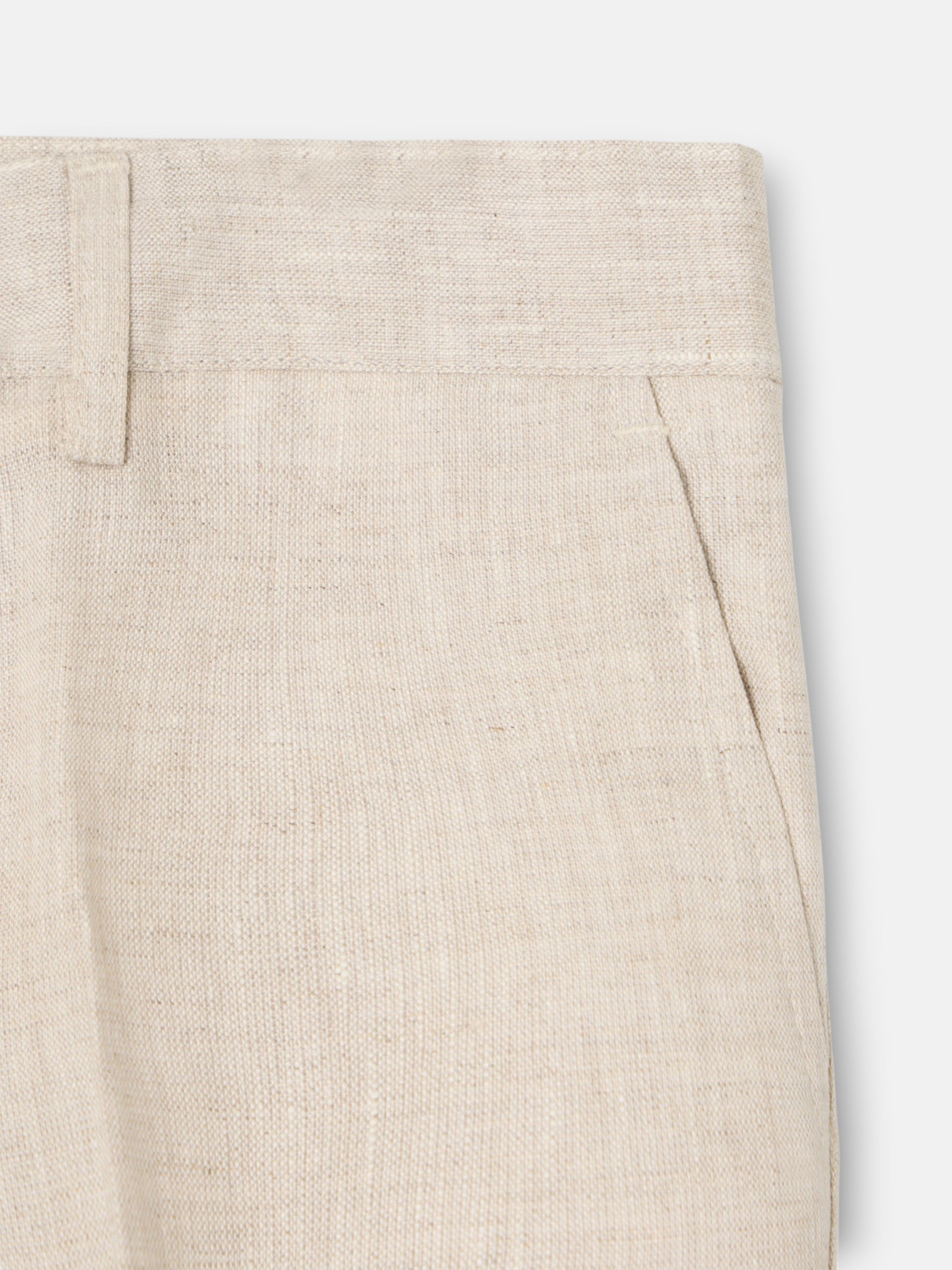 Bermuda kids lino beige medio