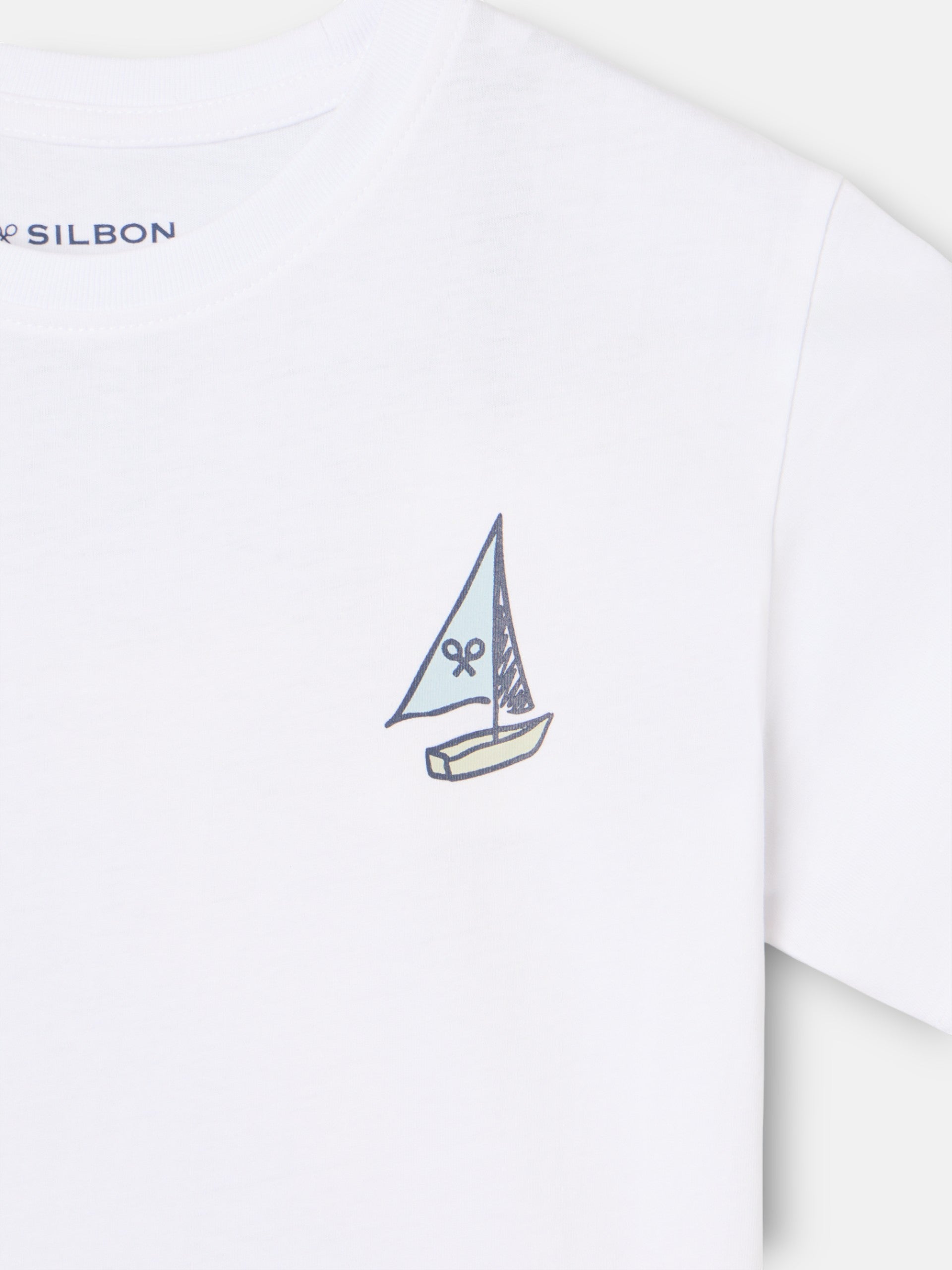 Kids white cotton t-shirt