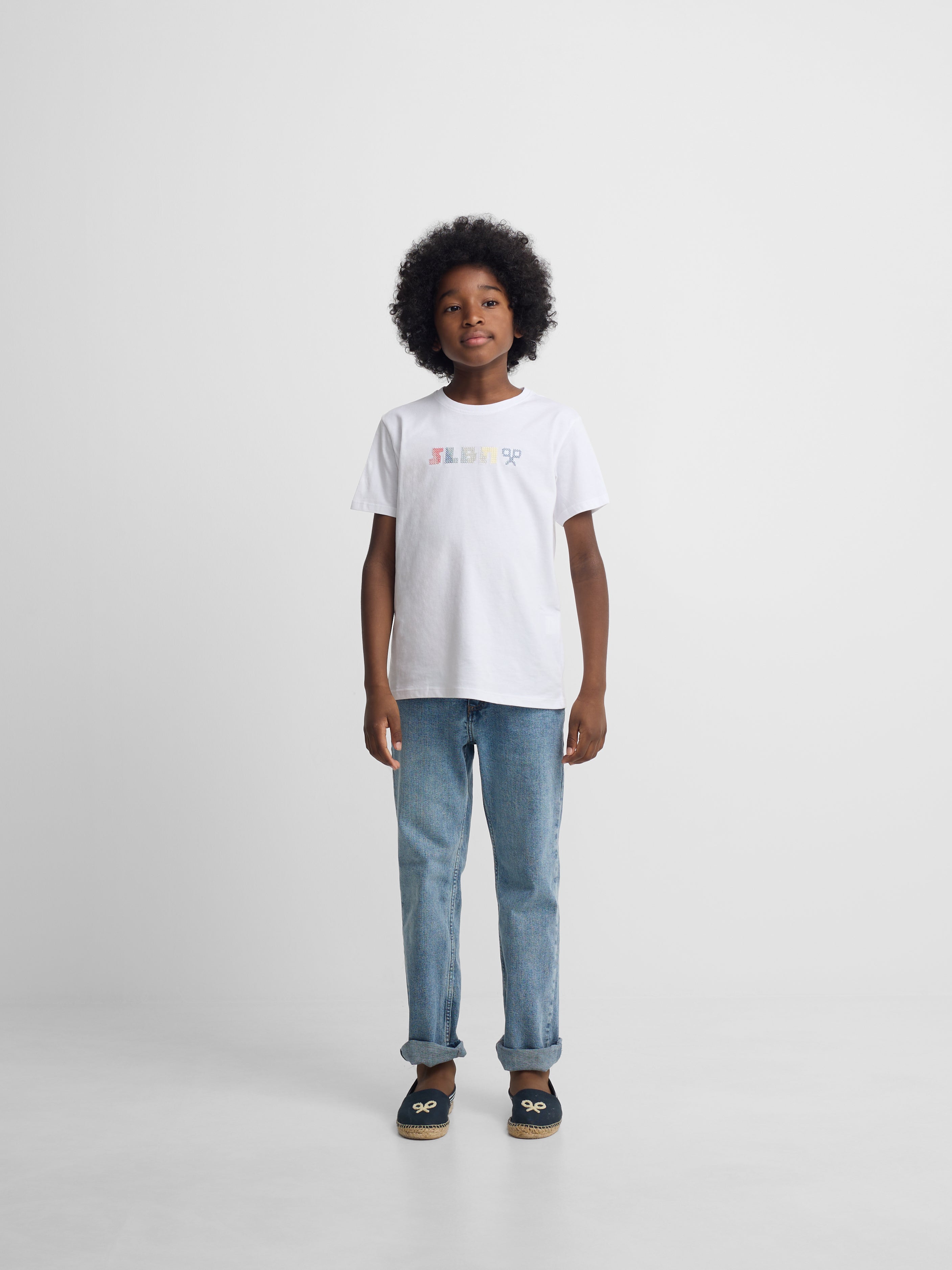 T-shirt blanc SLBN pour enfants