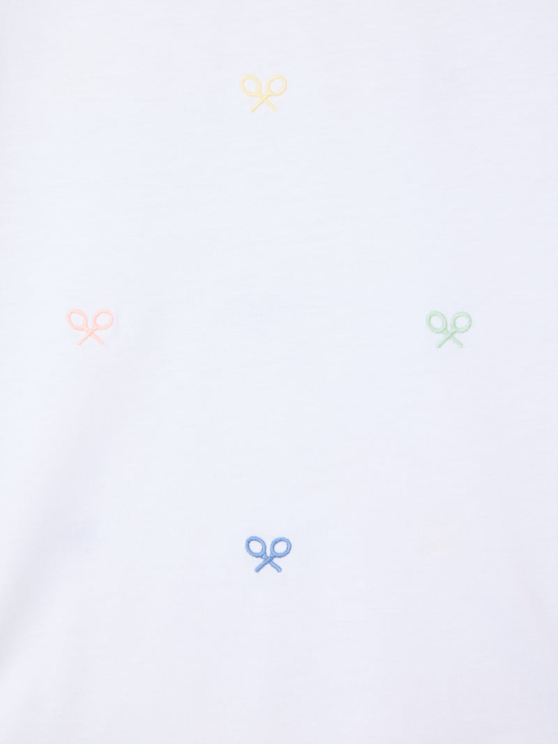T-shirt kids multiraquete cores branco
