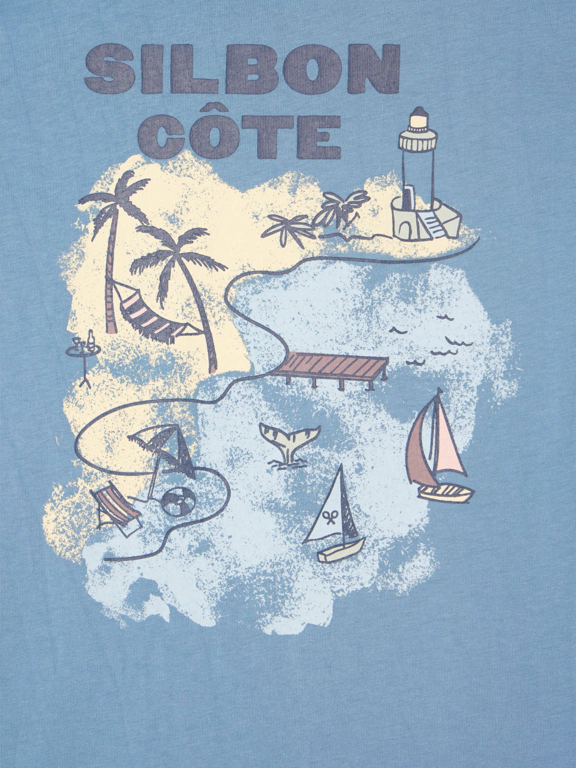 Kids' blue cotton t-shirt
