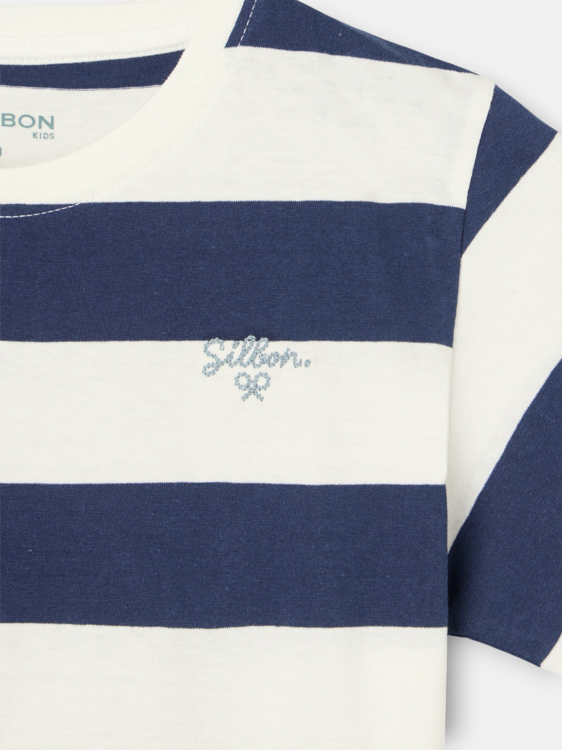 Kids' vintage blue striped t-shirt