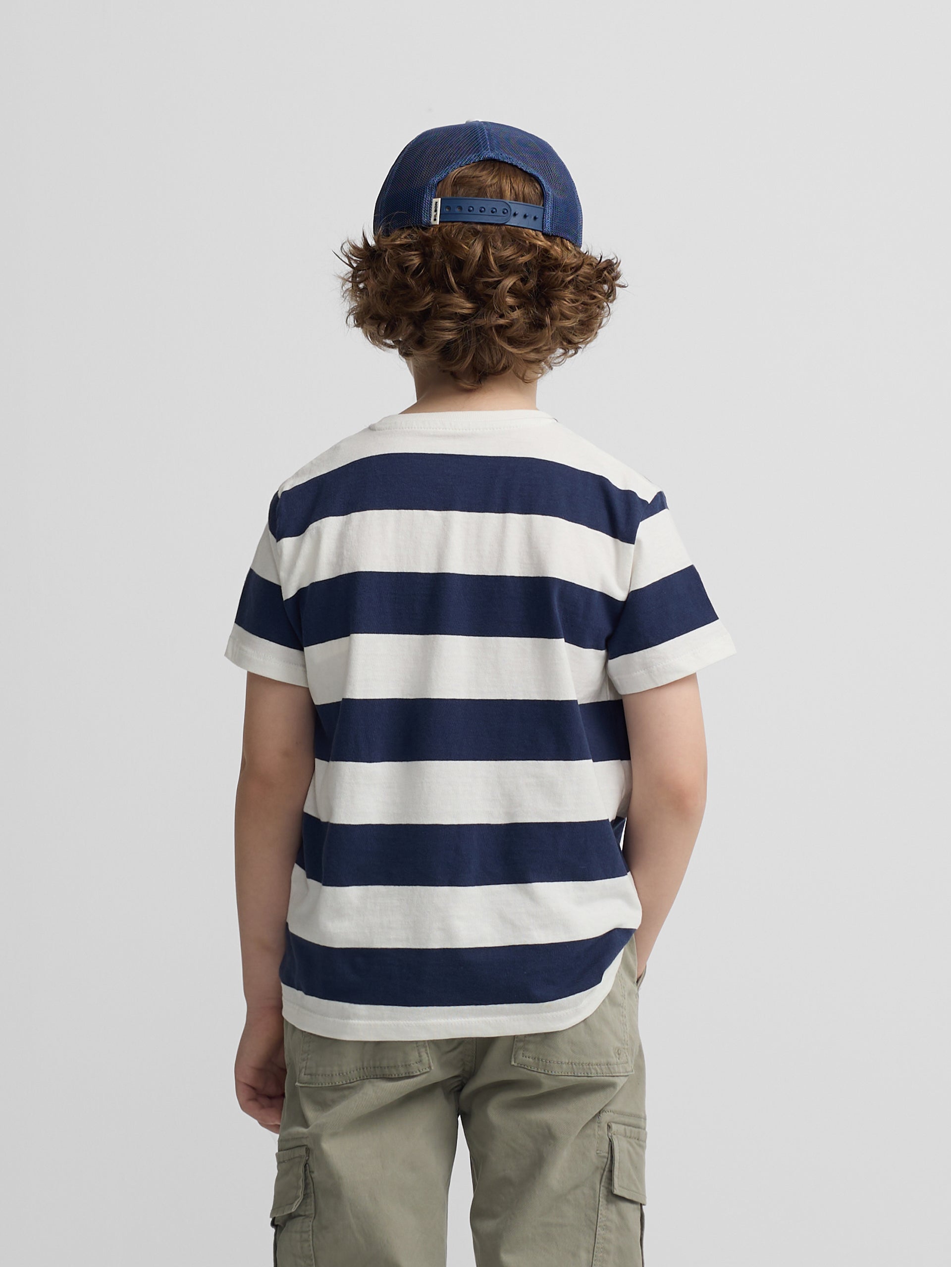 Kids' vintage blue striped t-shirt