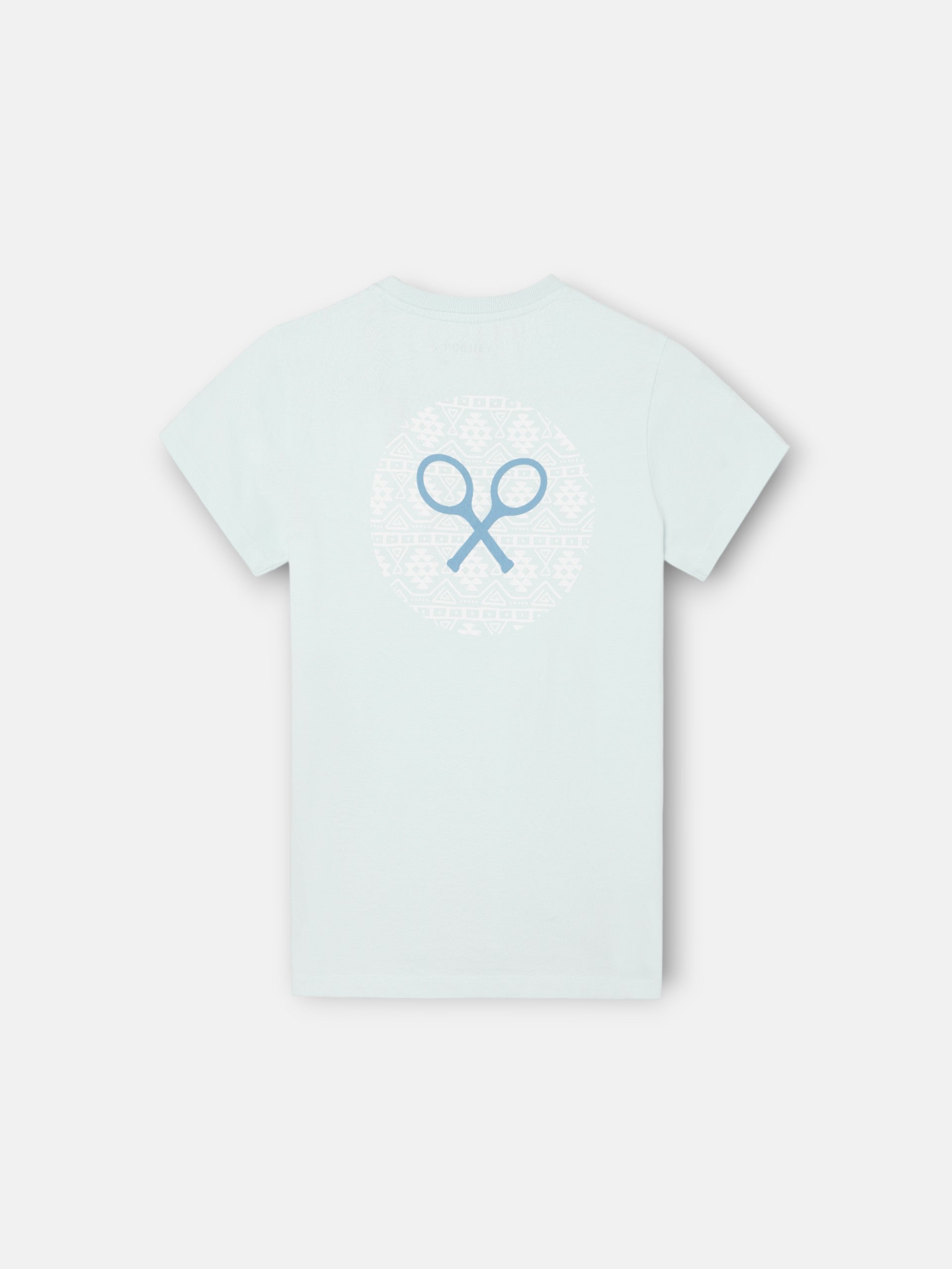 Kids' T-shirt ethnic racket light blue